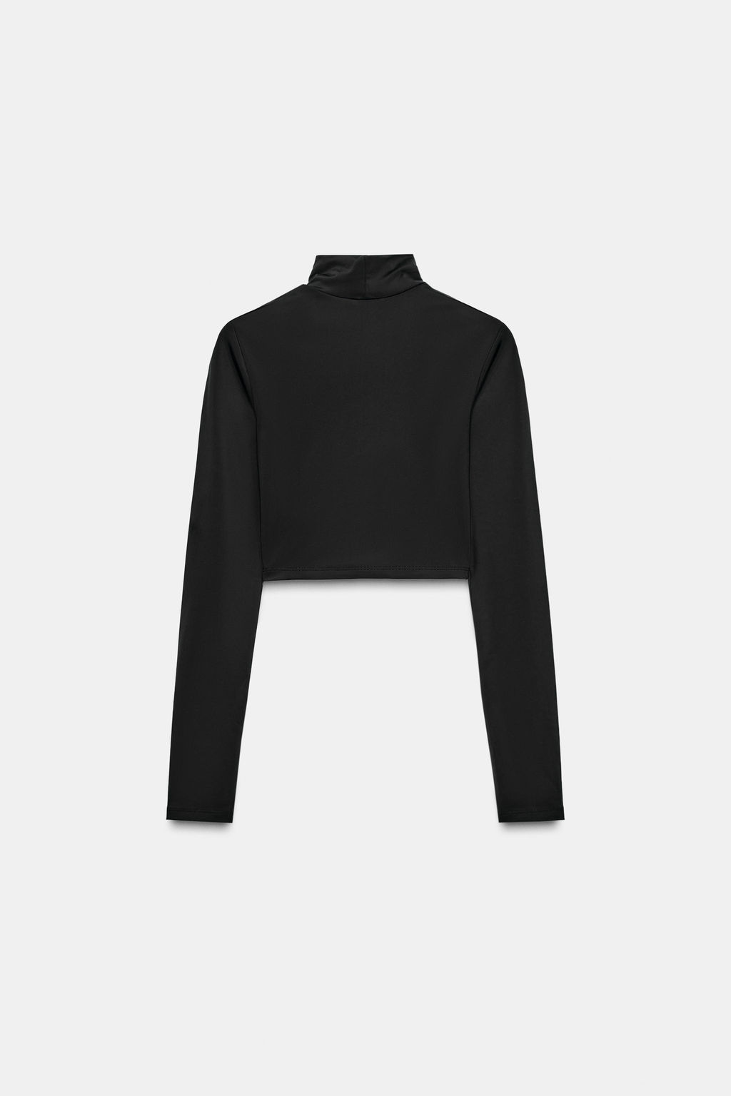 POLYAMIDE CROP T-SHIRT - Zara фото 6