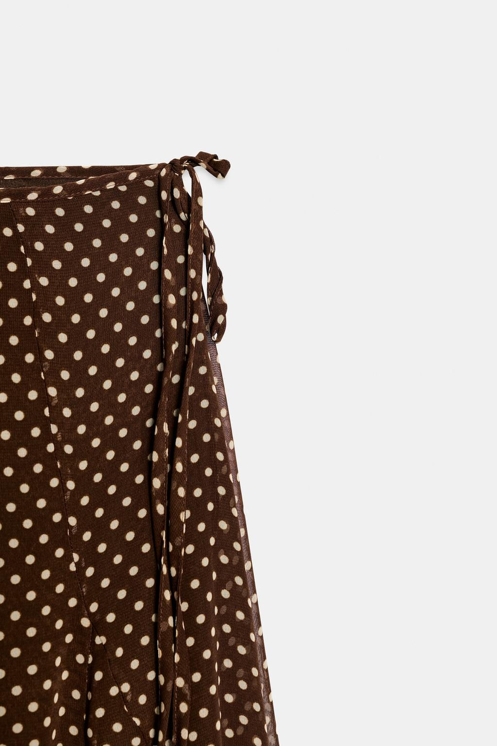 POLKA DOT MIDI SKIRT - Zara фото 8