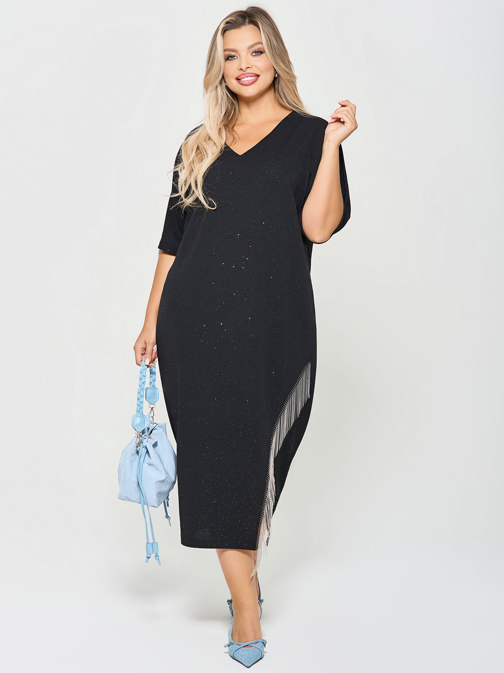 Платье 0349-1п тёмно-синий - Dora фото 88