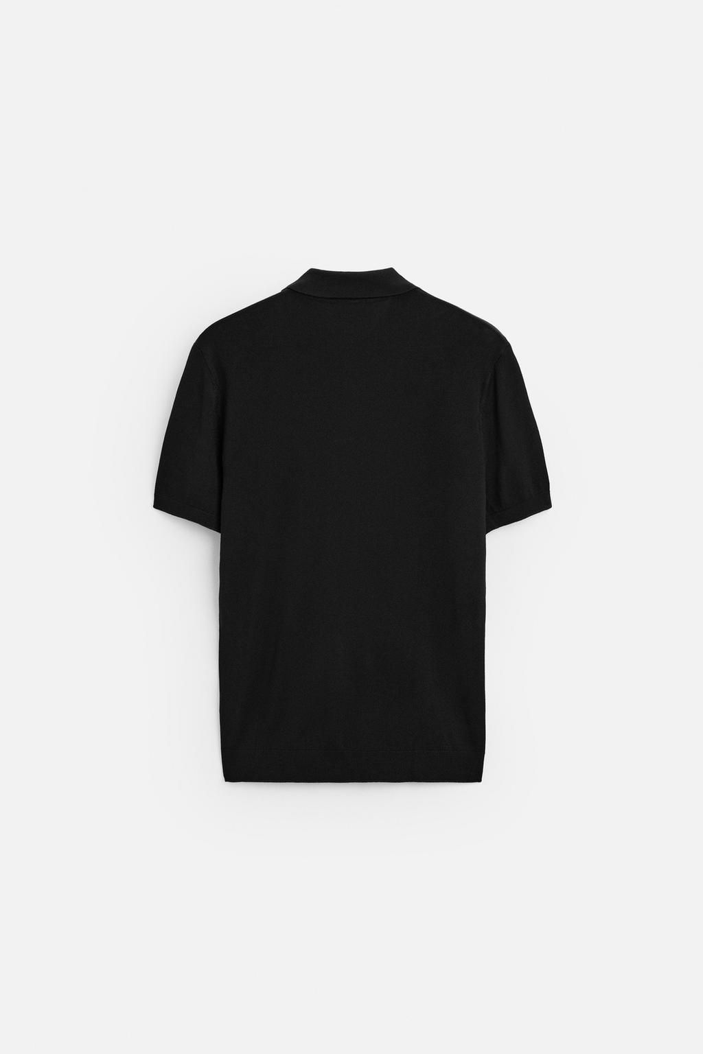 VISCOSE BLEND KNIT POLO SHIRT - Zara фото 23