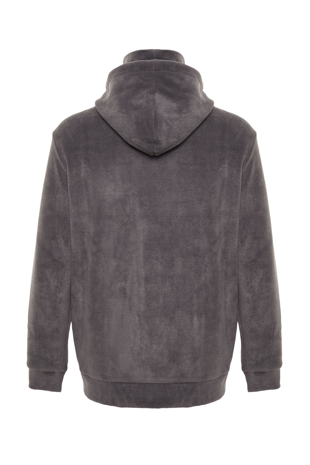 TRENDYOL MAN Premium Antrasit Oversize/Normal Kesim Bask?l? Anti-pilling Polar Sweatshirt TMNAW24SW00122 - Trendyolmilla фото 16