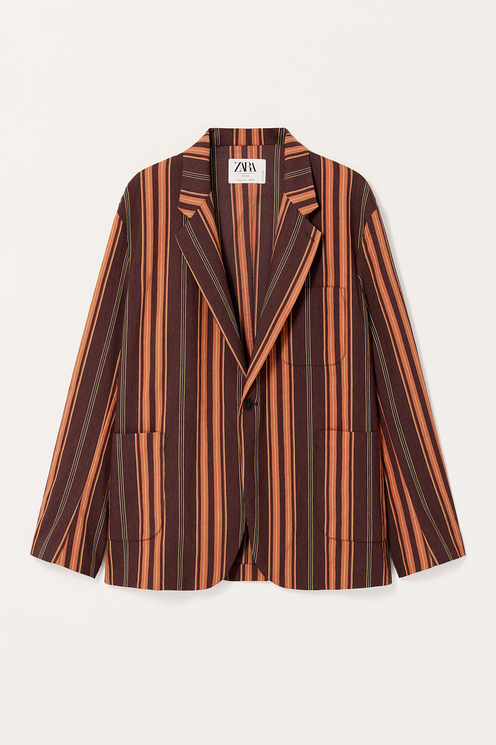 LIMITED EDITION STRIPED SUIT BLAZER - Zara фото 4