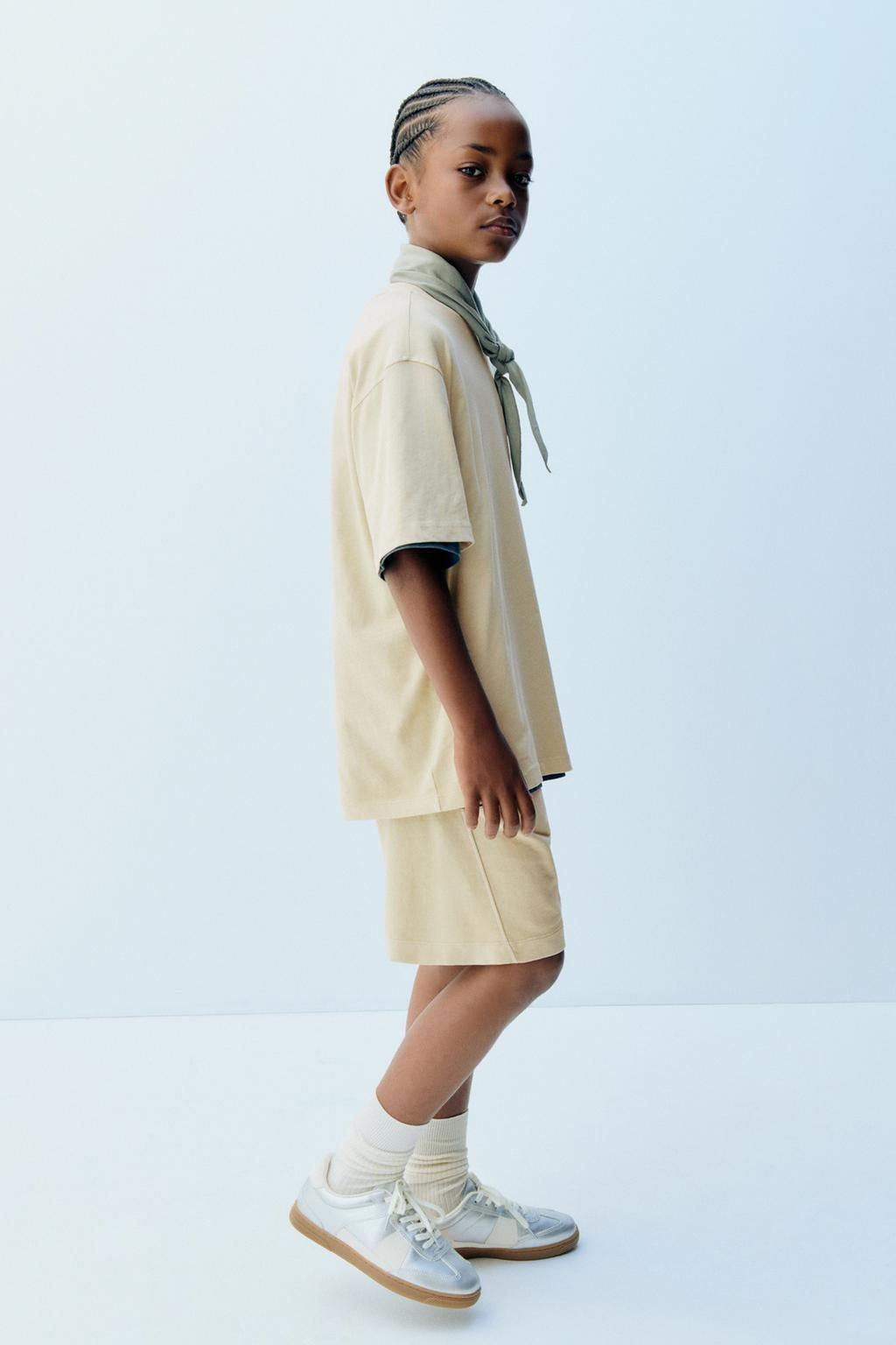 GARMENT DYE T-SHIRT VE BERMUDA SORT TAKIM - Zara фото 36