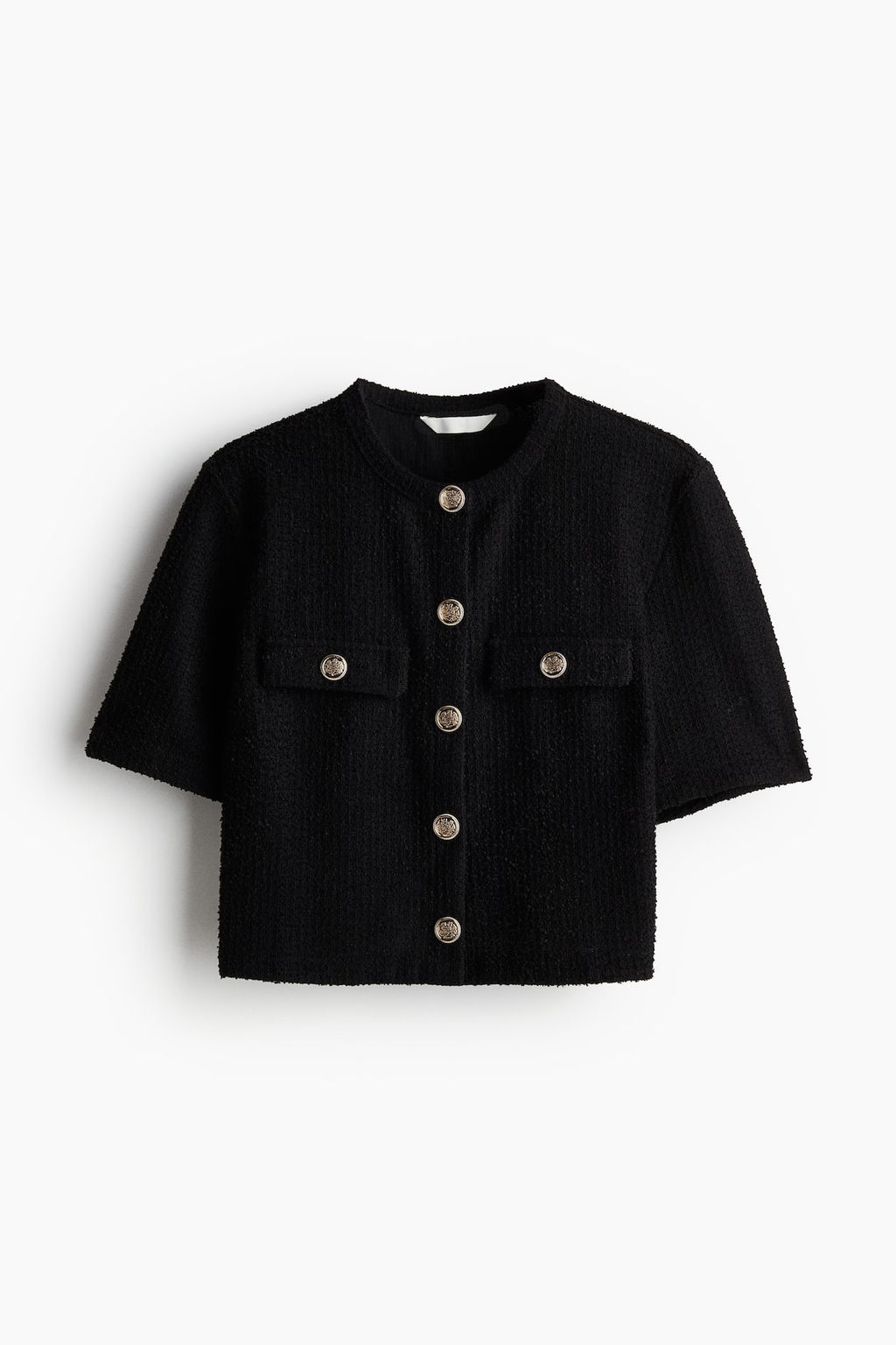 Cardigan de manga corta en boucle - H&m фото 4