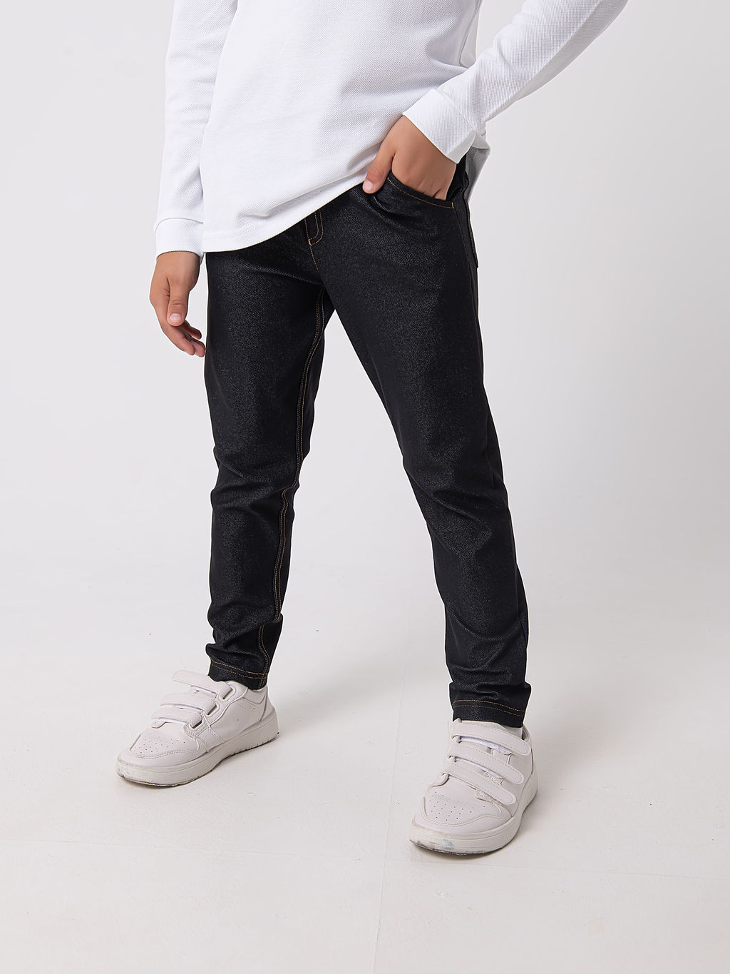 Чиносы из джинскота Графит 7+ - Bungly фото 7