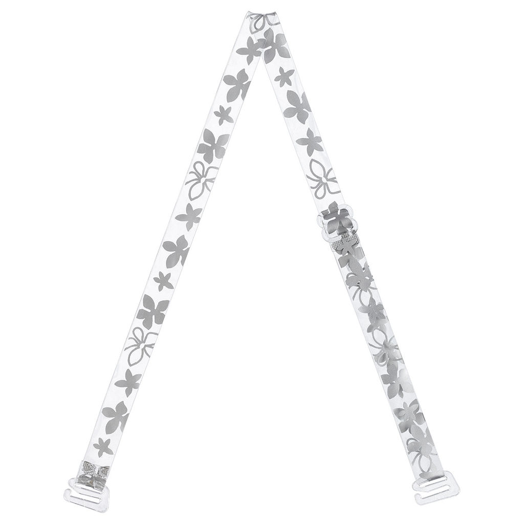 Бретели (пара) Gamma BR-1015 в пакете 10 мм 10 пар СК/Распродажа под серебро