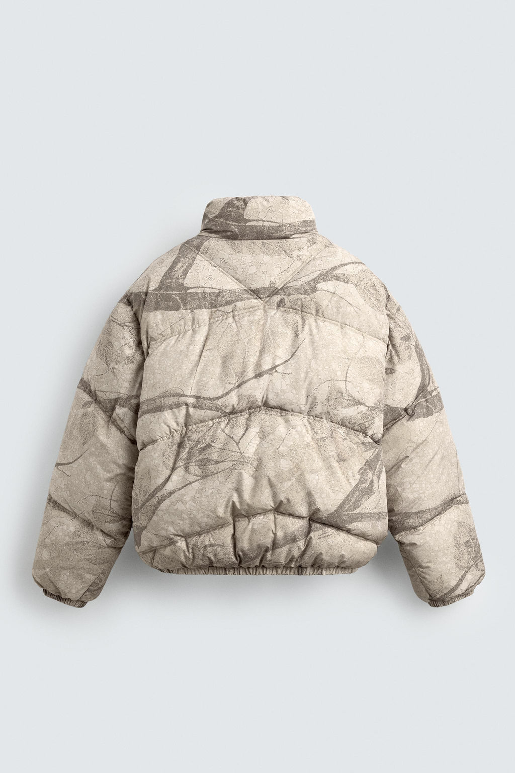 ABSTRACT PRINT PUFFER JACKET - Zara фото 9