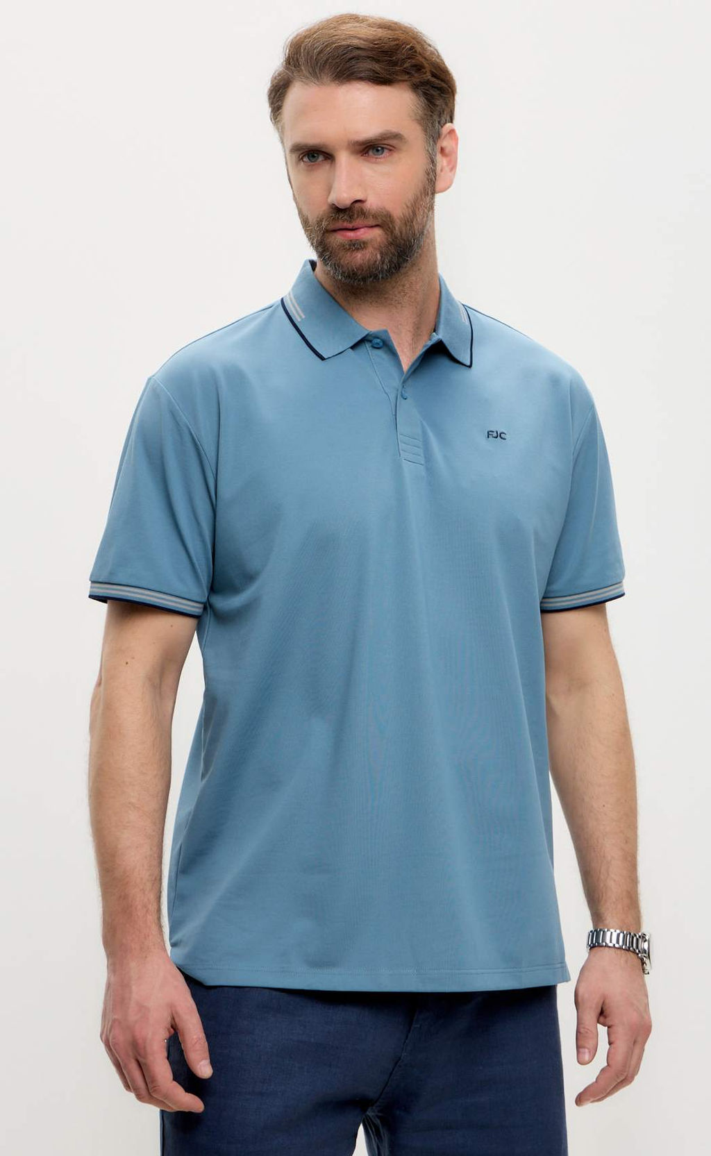 Поло муж. F511-07-065 l.blue - Fine joyce фото 10