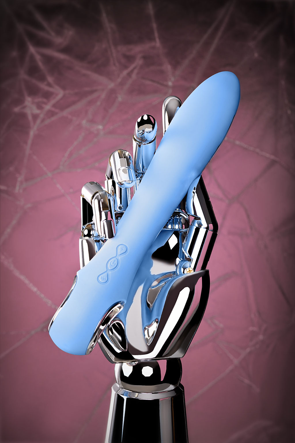 Вибратор с электростимуляцией PHYSICS GALVANI VIBE, силикон, голубой, 21 см - Toyfa фото 17