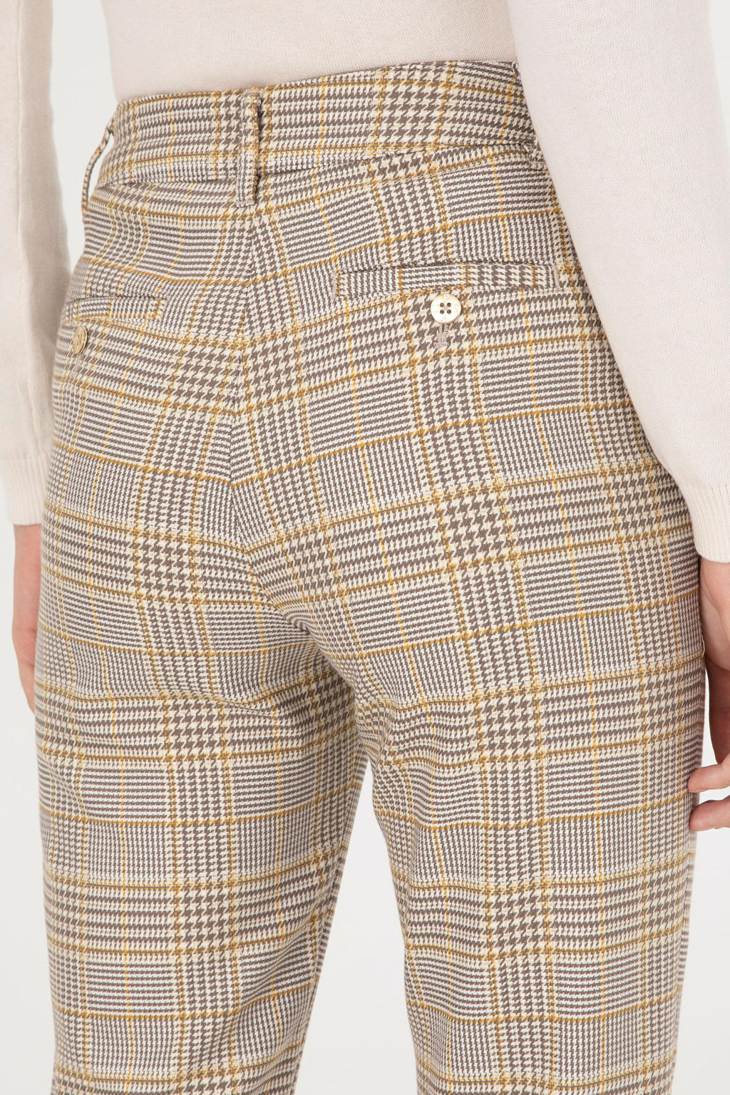 Kad_n Sar_ Carrot Hight Waist Fit Kanvas Pantolon