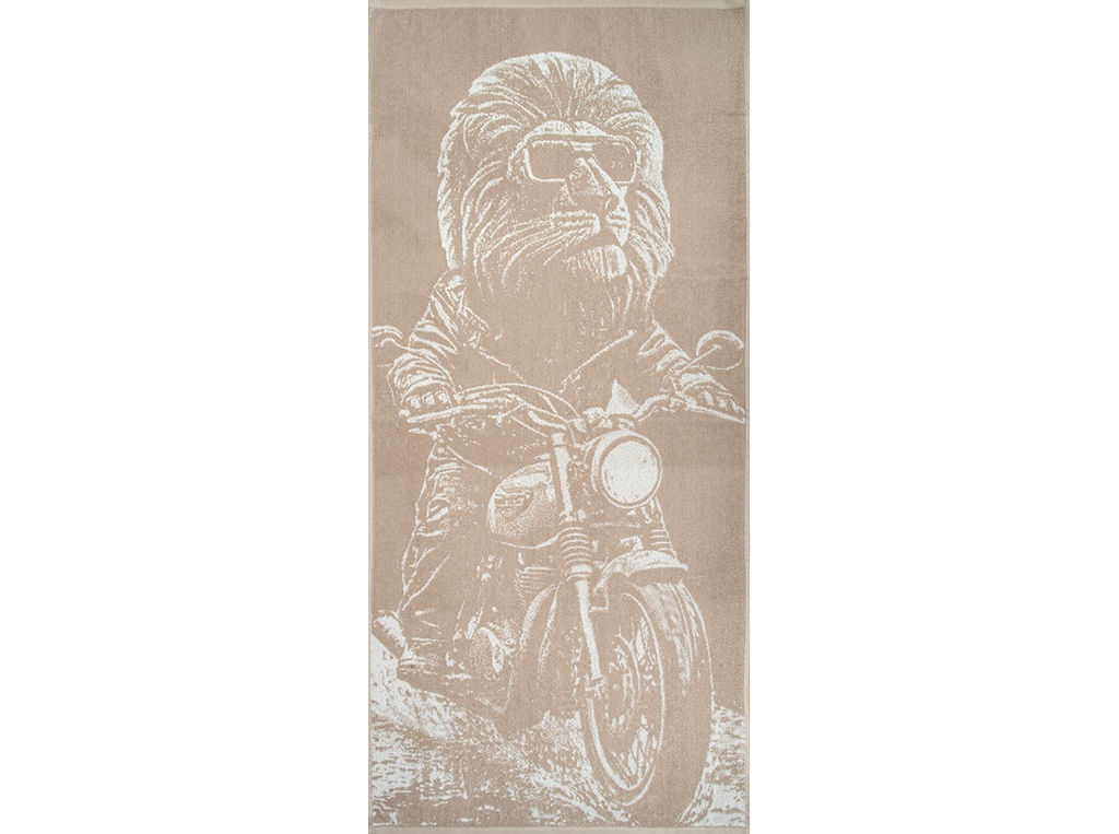 Полотенце махровое 6с102.511ж2 Моторалли(лен3) 67х150см