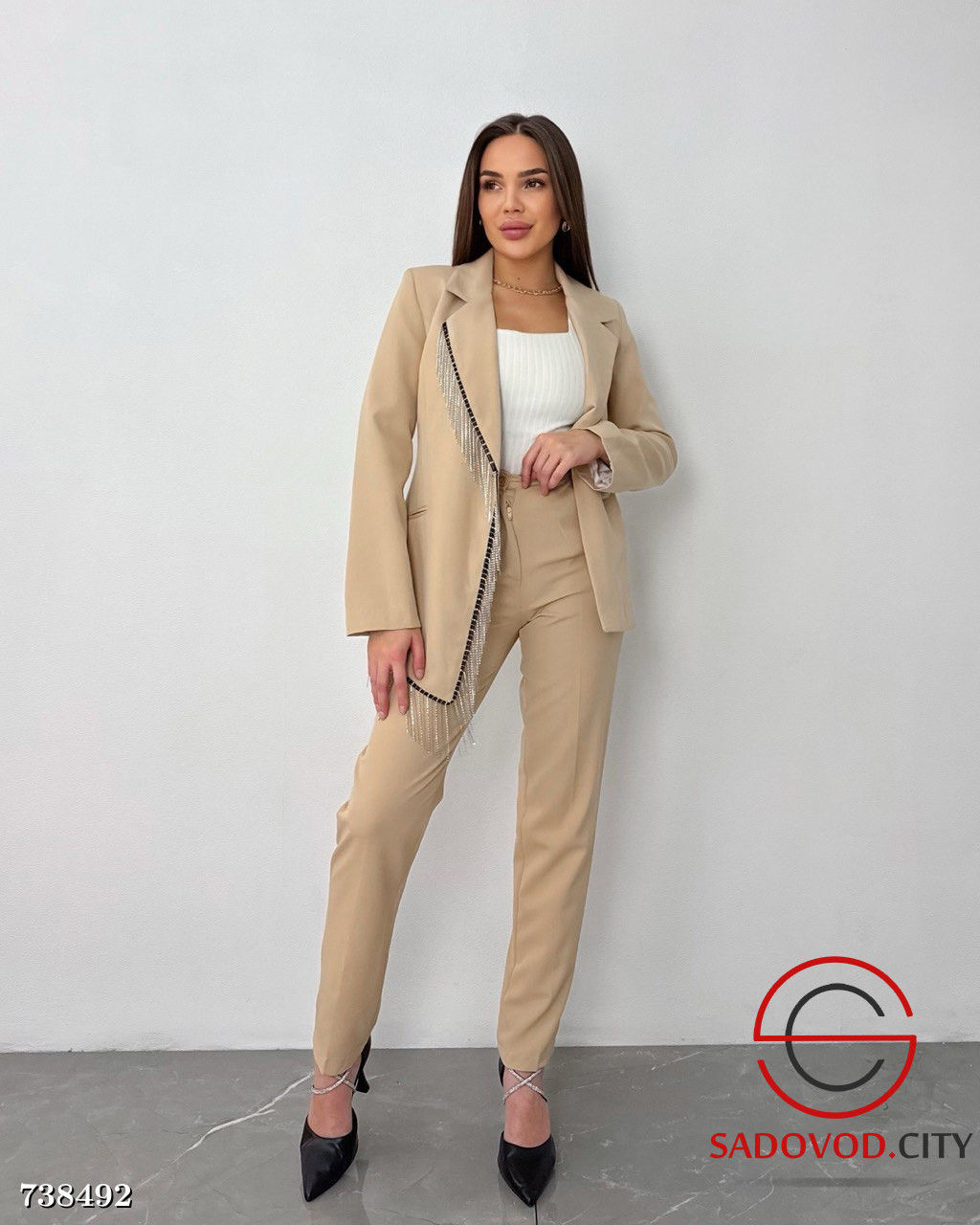 Нарядный брючный костюм для женщин - Bruno фото 7