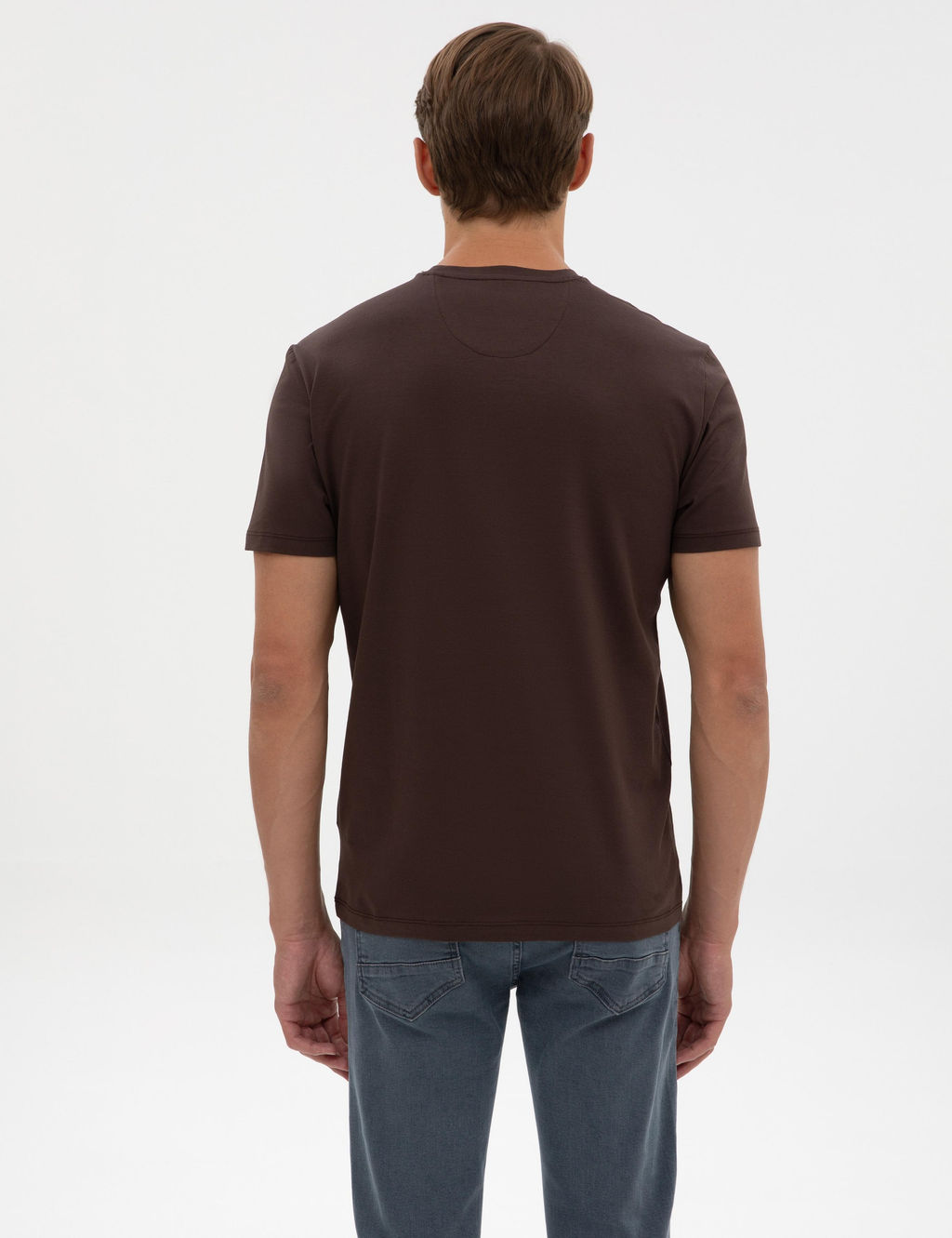 Kahverengi Slim Fit Basic Ti__rt - Pierre cardin фото 5