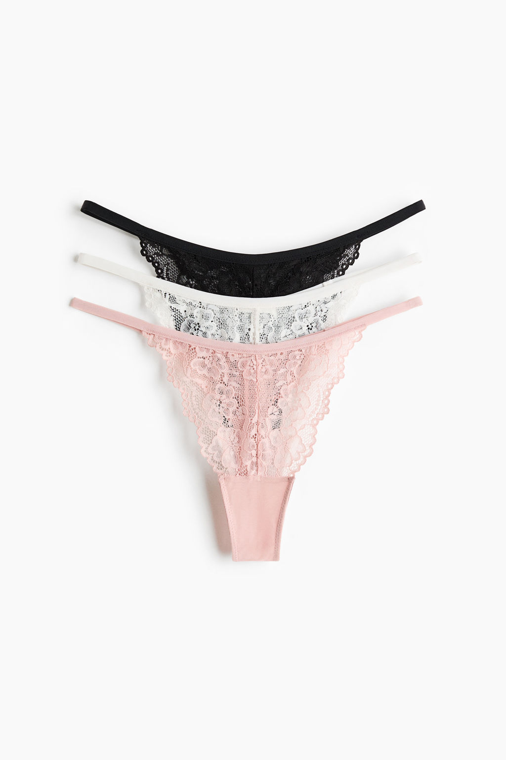 Pack de 3 bragas Thong de encaje - H&m фото 11
