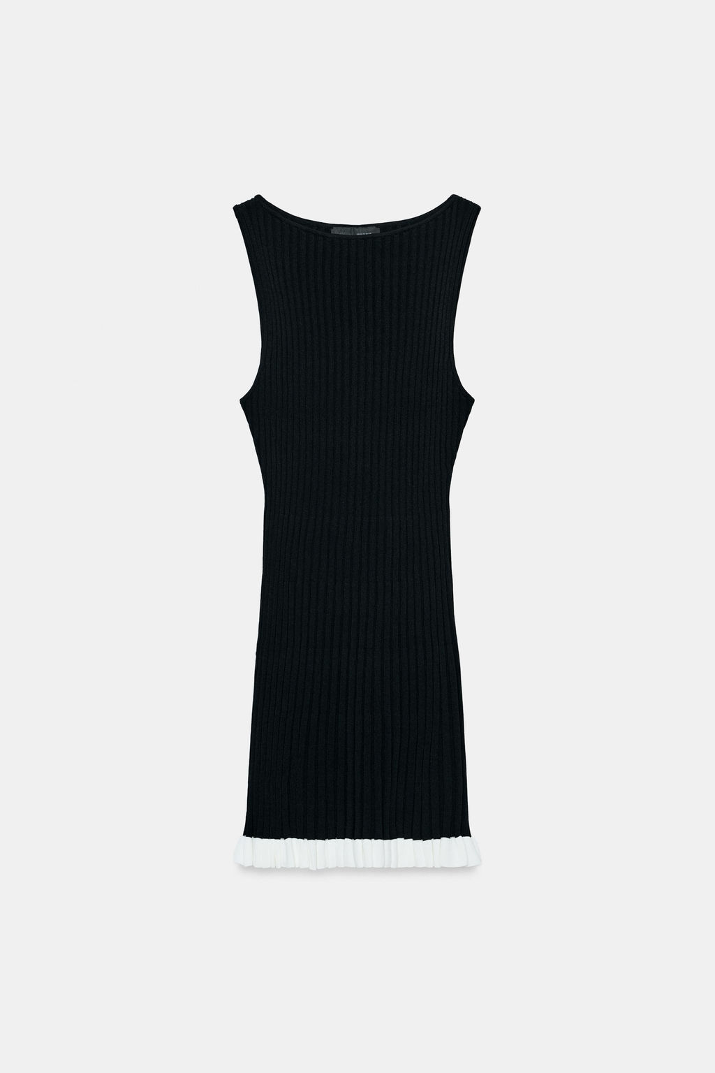 VESTIDO CORTO PUNTO CANAL? / Negro - Zara фото 3