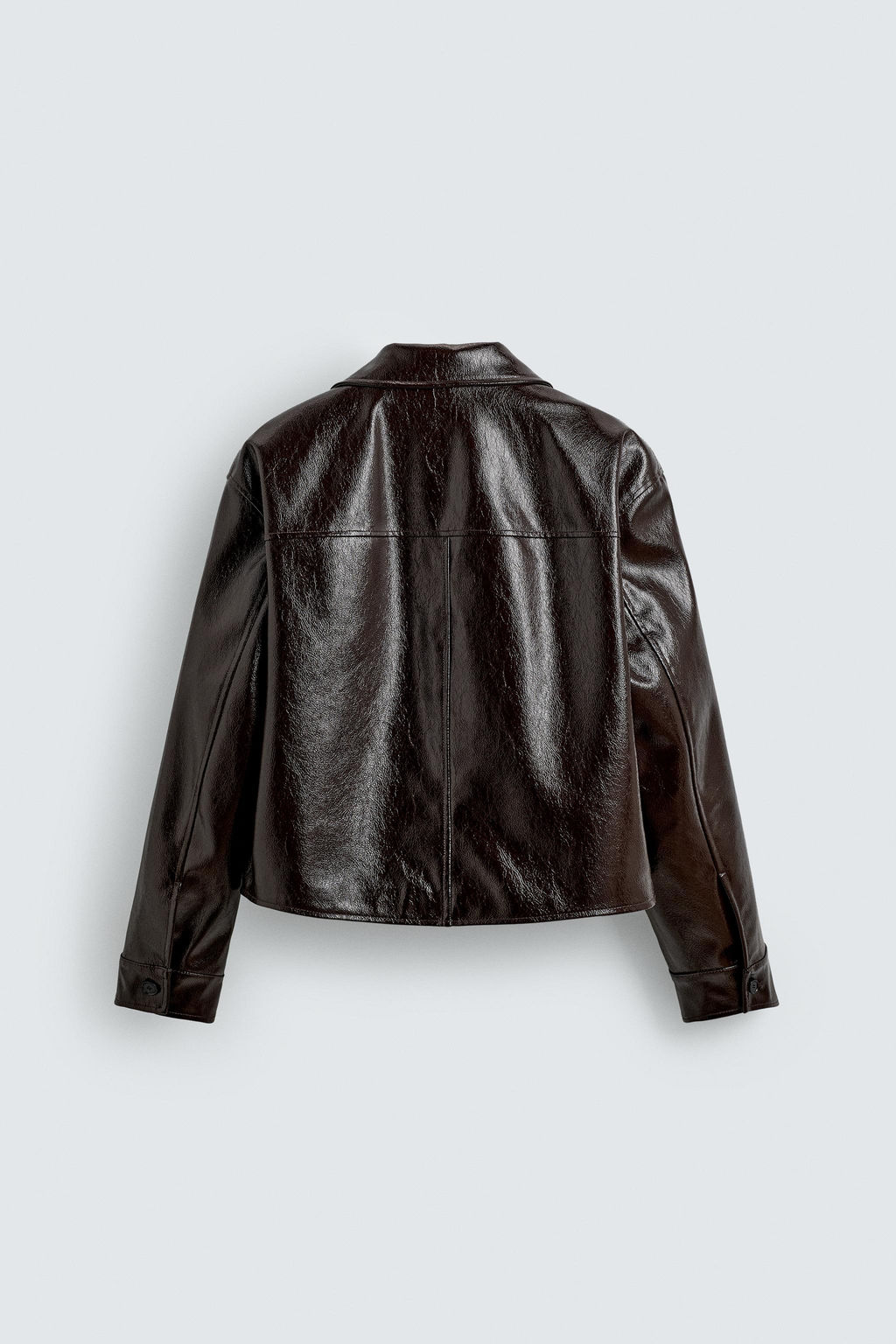 LEATHER EFFECT JACKET - Zara фото 8