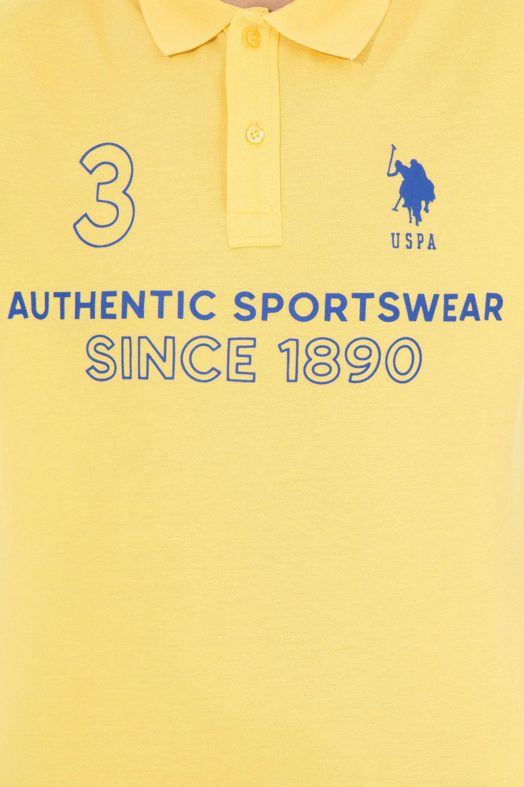 U. S. Polo Assn Мужская светло-желтая футболка с воротником-поло - U.s. polo assn фото 18