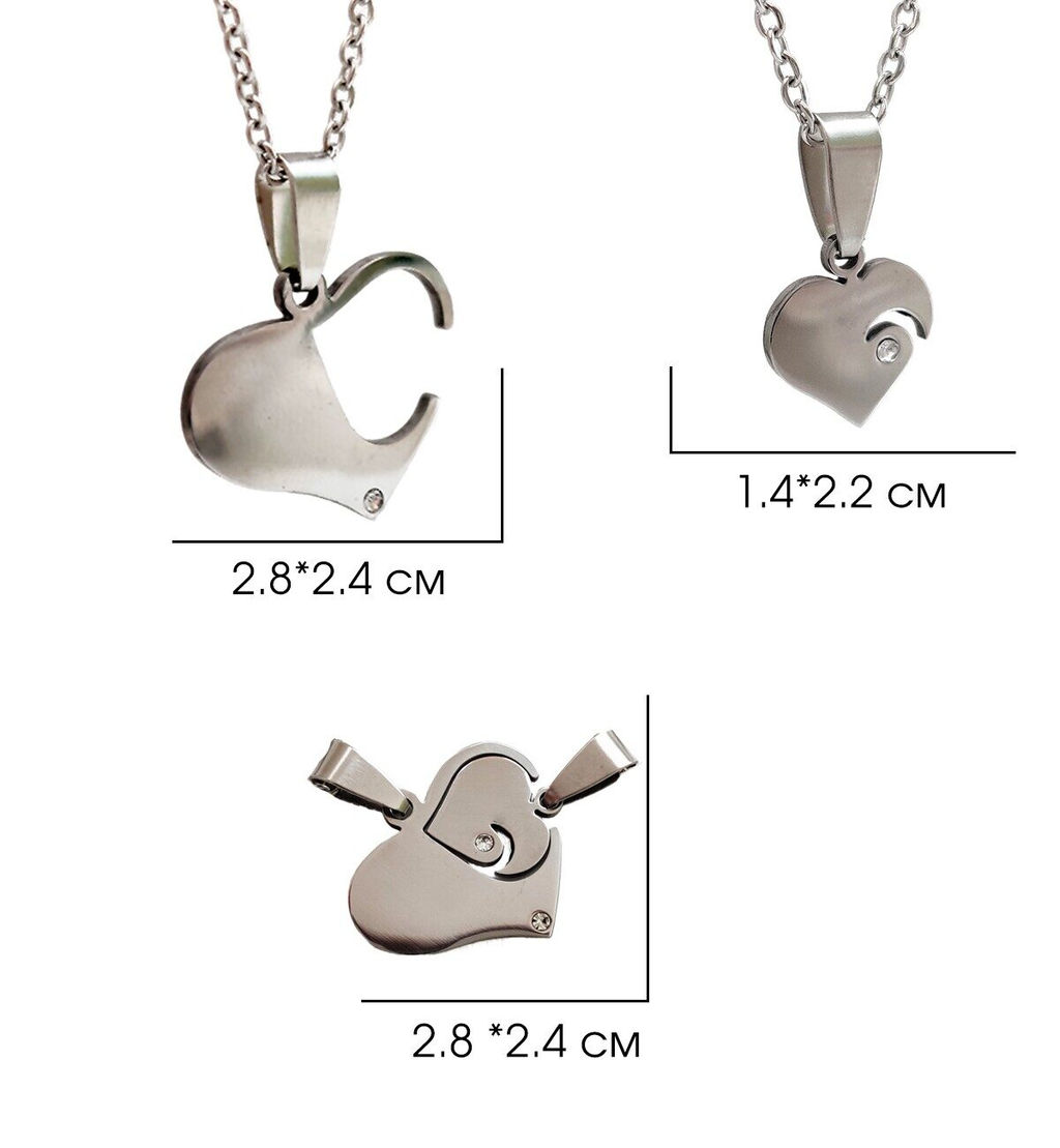 Подвеска парная Сердце