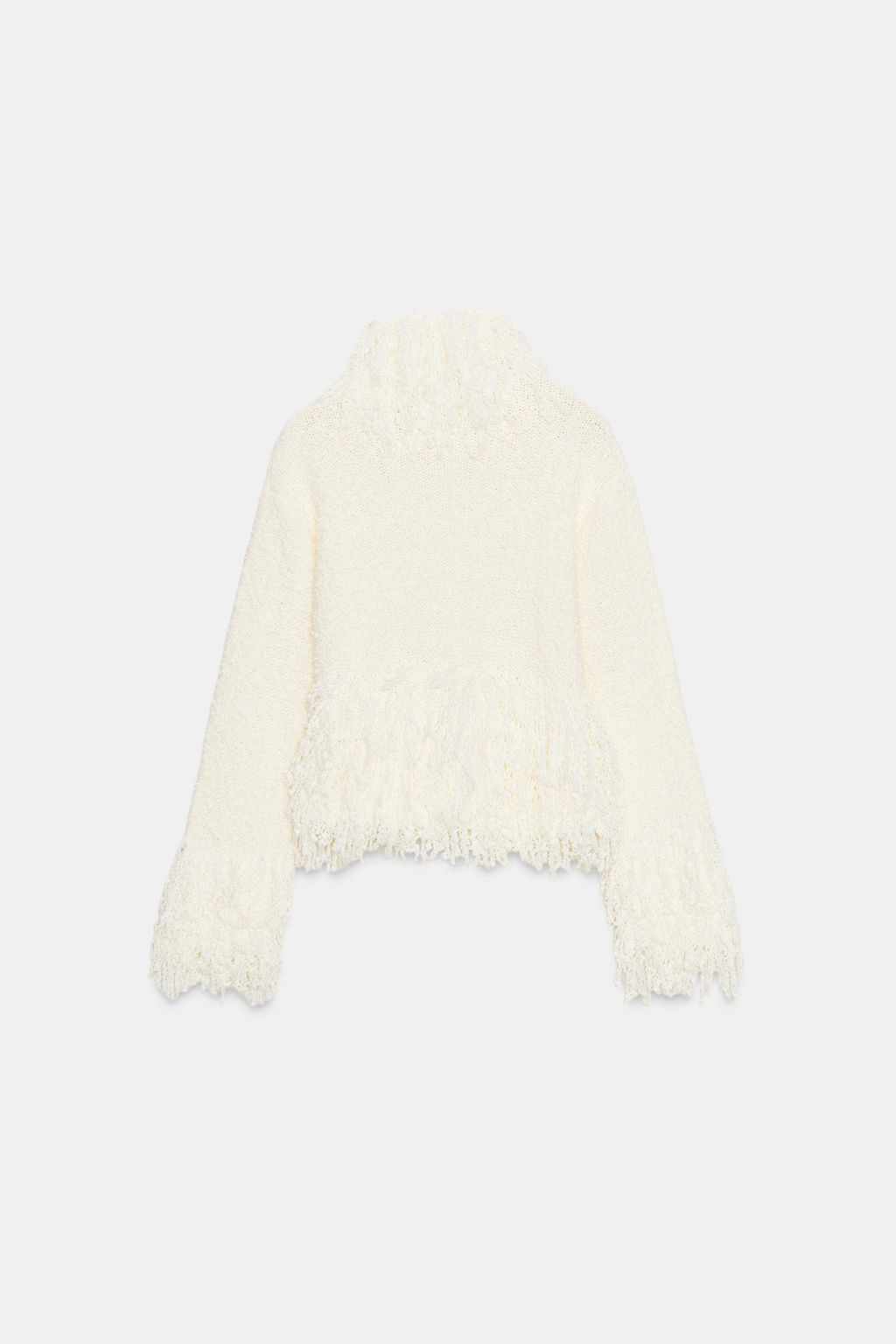 FRINGED KNIT JUMPER - Zara фото 6