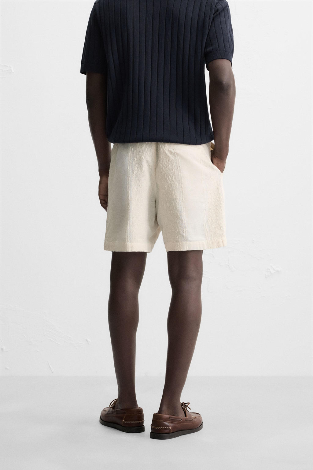 JACQUARD TEXTURED BERMUDA SHORTS - Zara фото 13