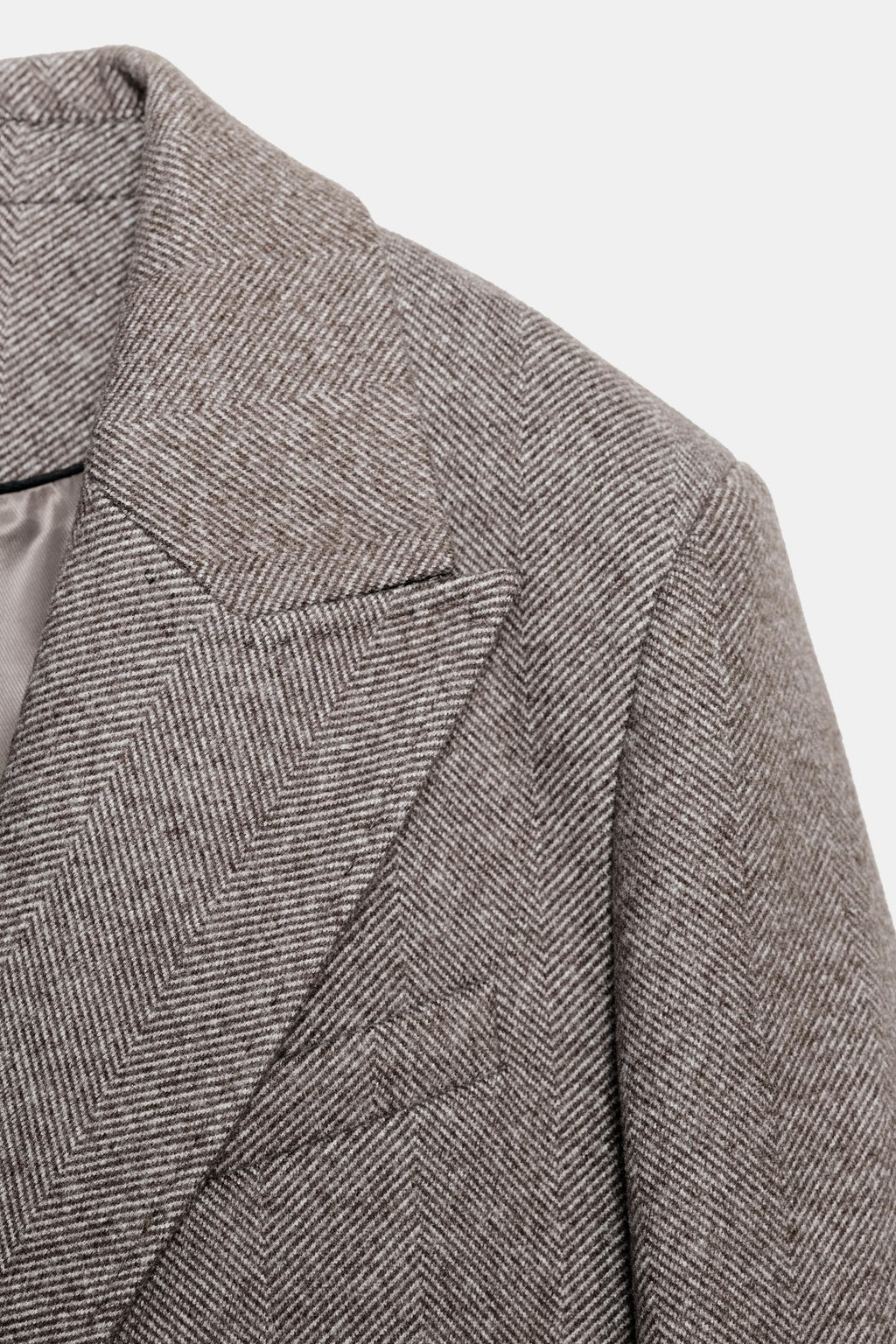HERRINGBONE BLAZER WITH SHOULDER PADS - Zara фото 9