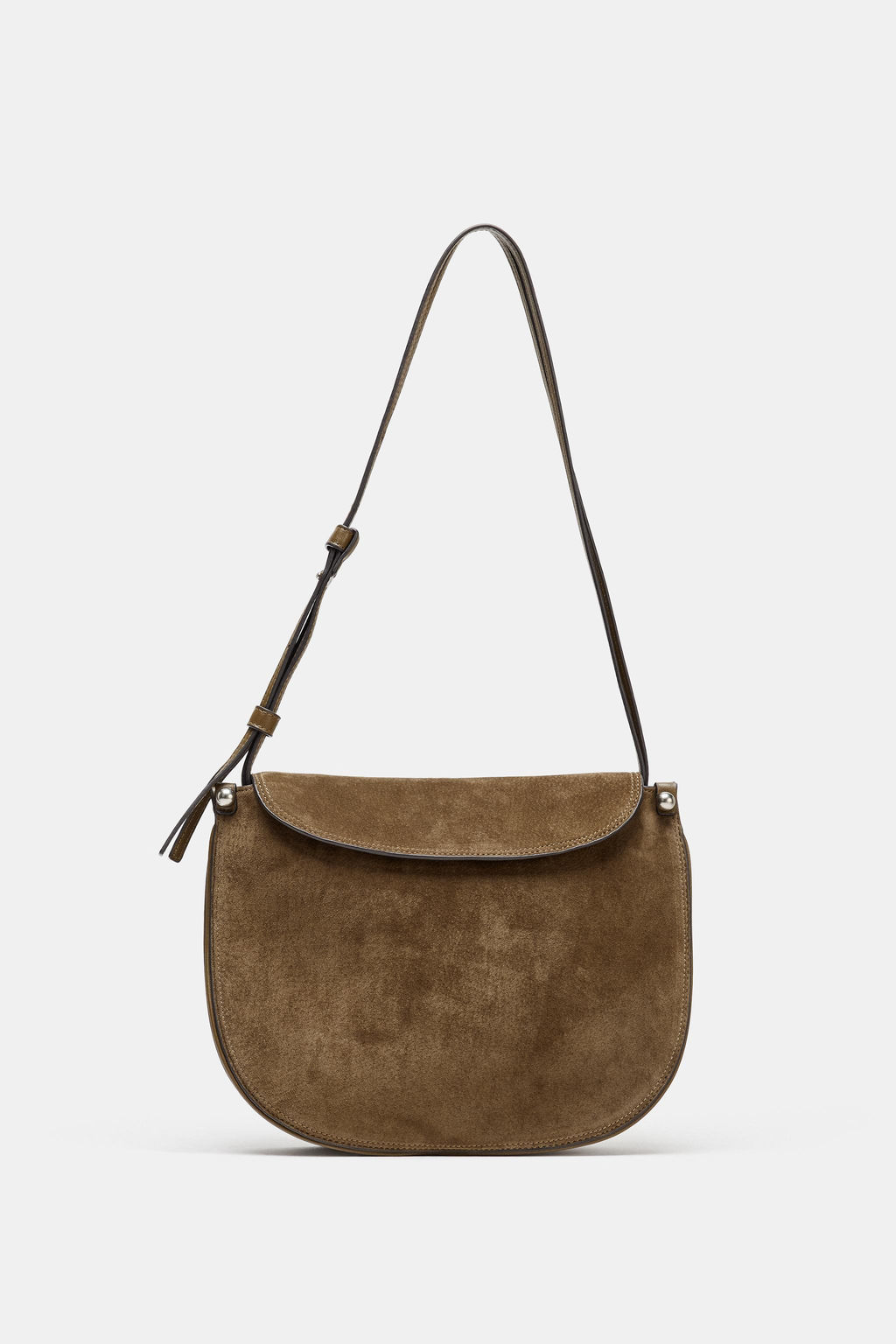 LEATHER FLAP HANDBAG