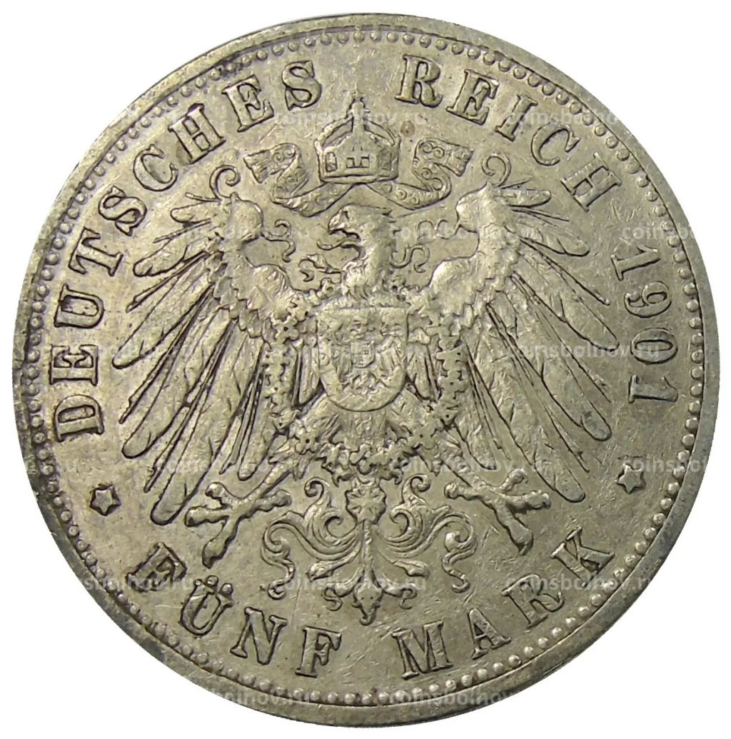 5 марок 1901 года A Германия (Пруссия)