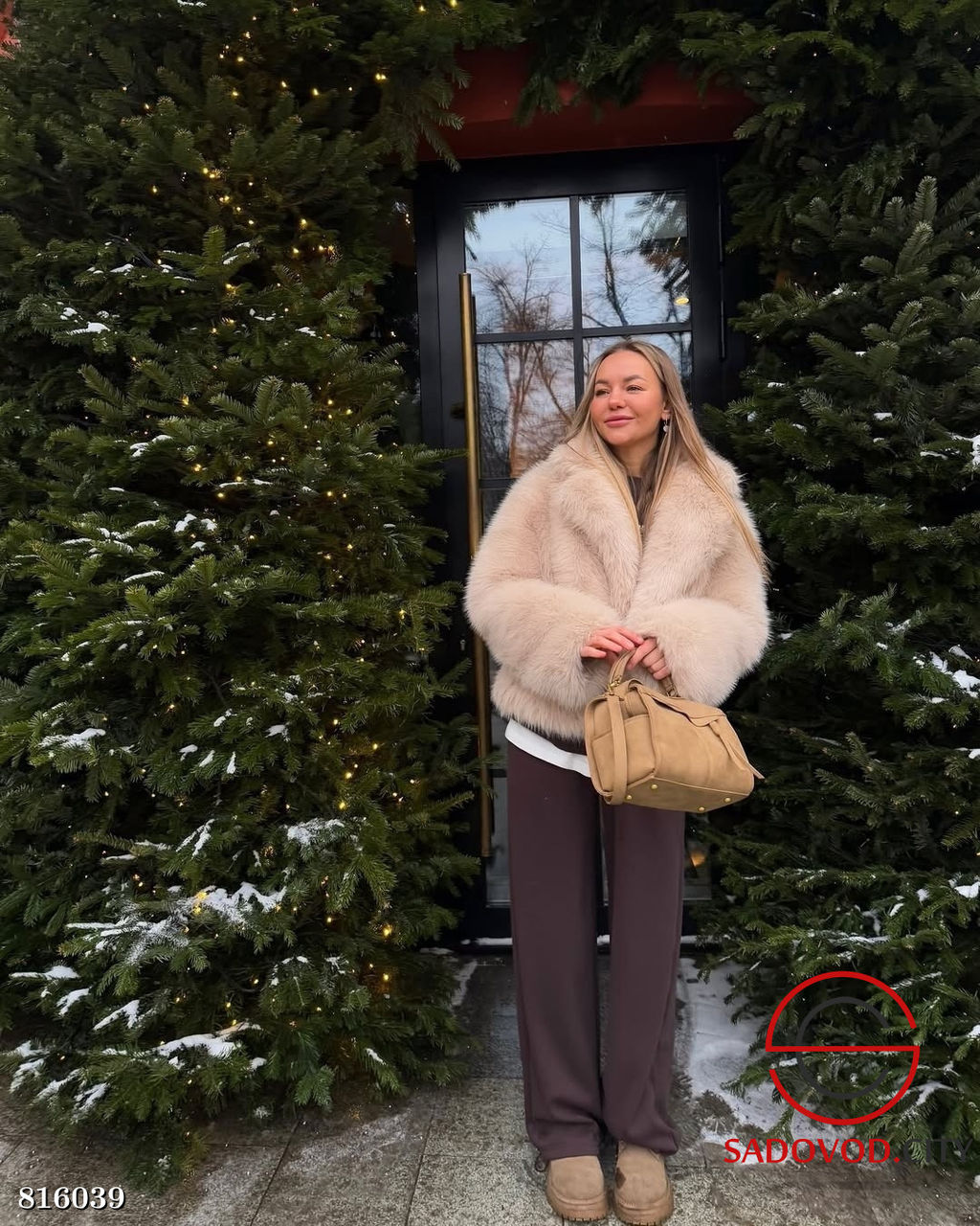 Шуба женская из искусственного меха - Bruno фото 3