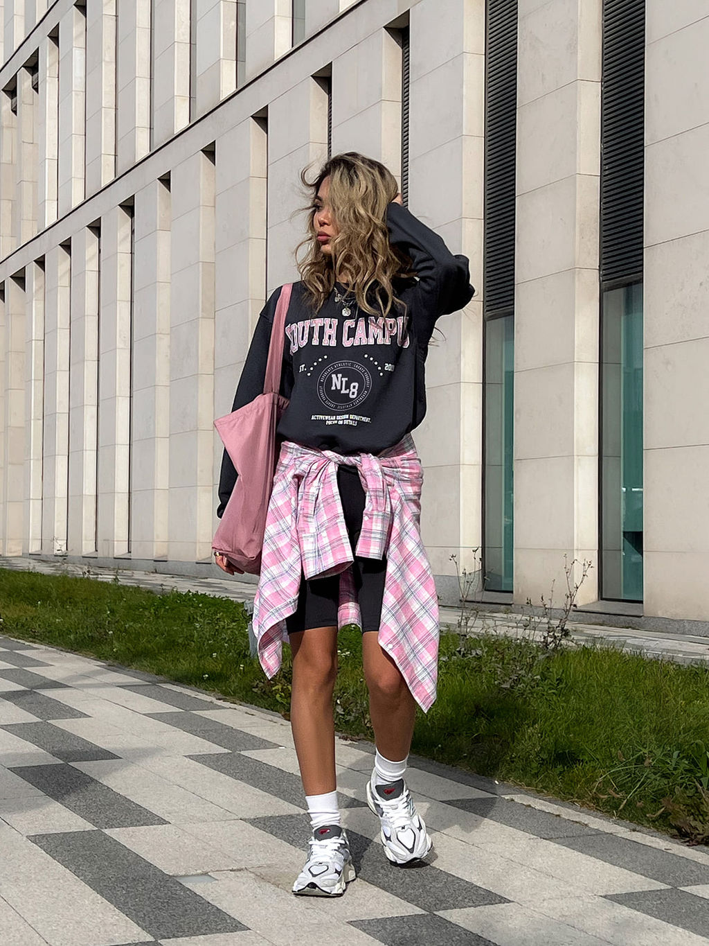 Свитшот свободного силуэта SOUTH CAMPUS - NEVERLATE фото 4