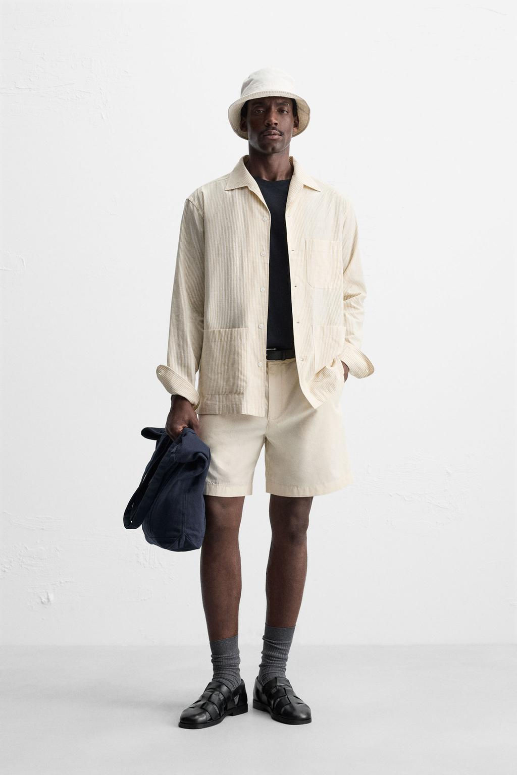 STRIPED OVERSHIRT - Zara фото 2
