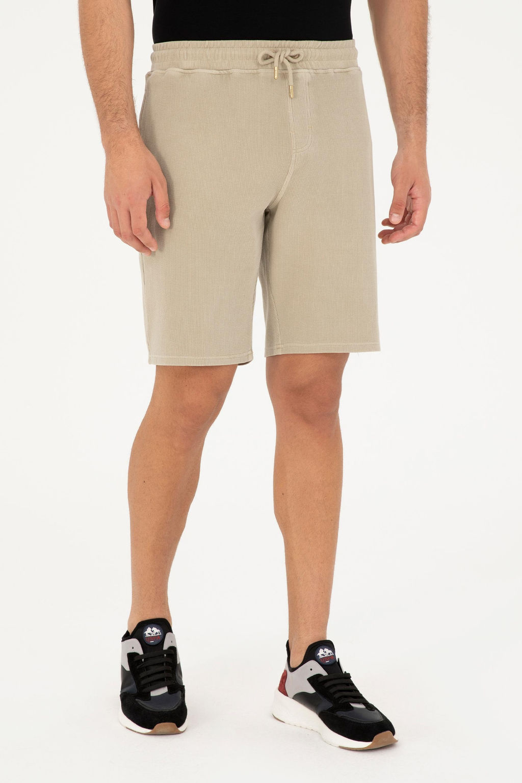U. S. Polo Assn / Мужские трикотажные шорты светло-хаки - U.s. polo assn фото 2