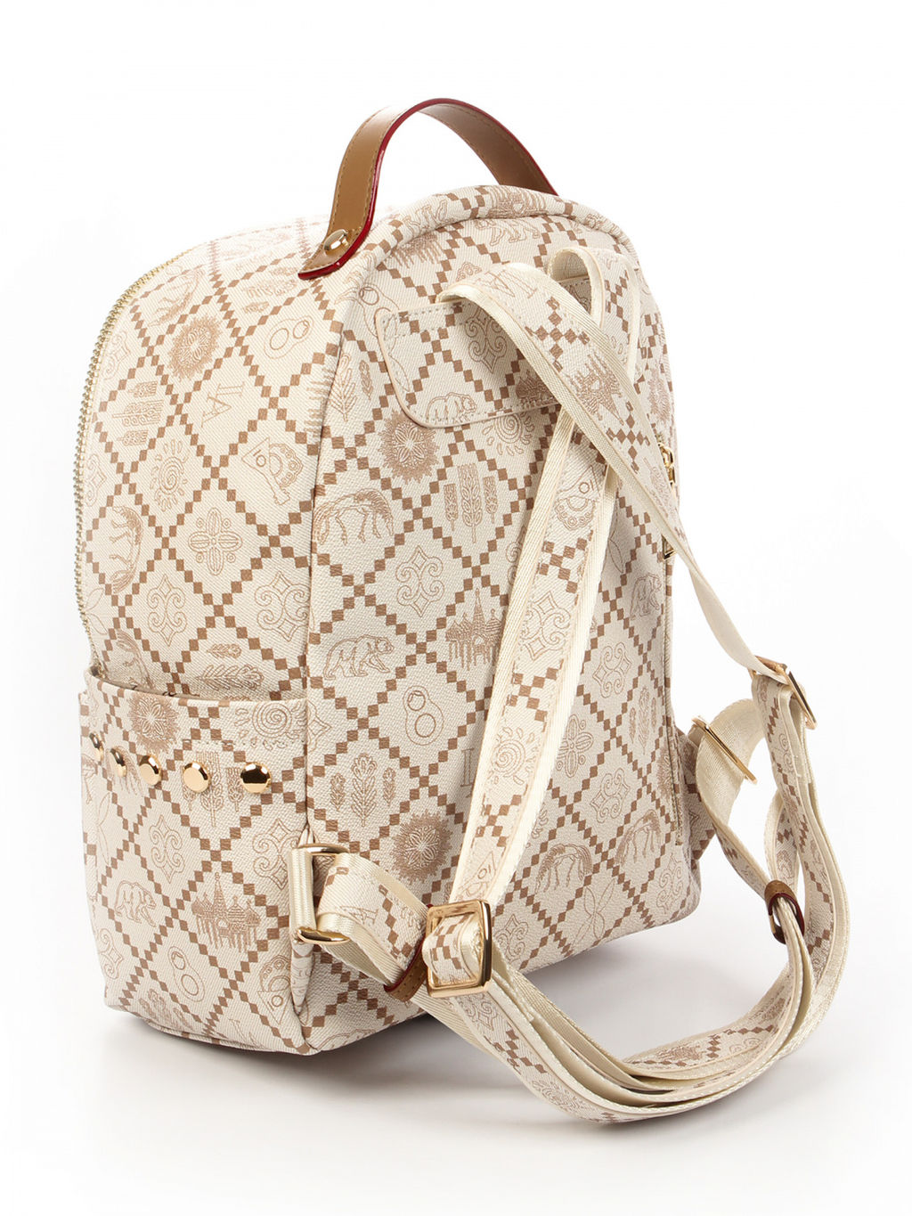 LACCOMA рюкзак АС7303-Россия-кремовый эко кожа