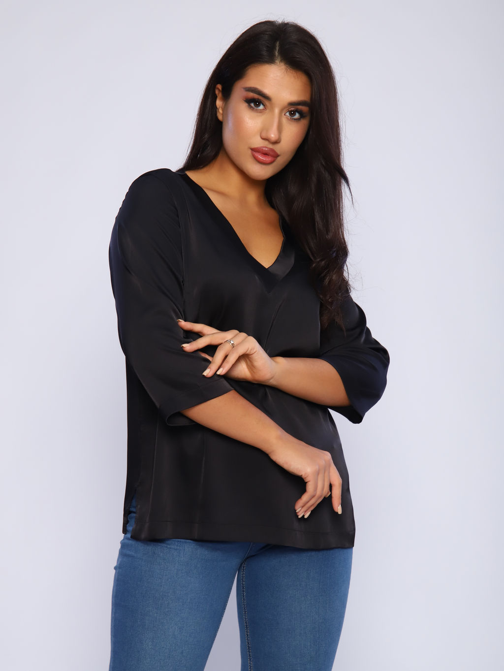 Блуза Ольга_О171/черный - Ihomelux фото 14
