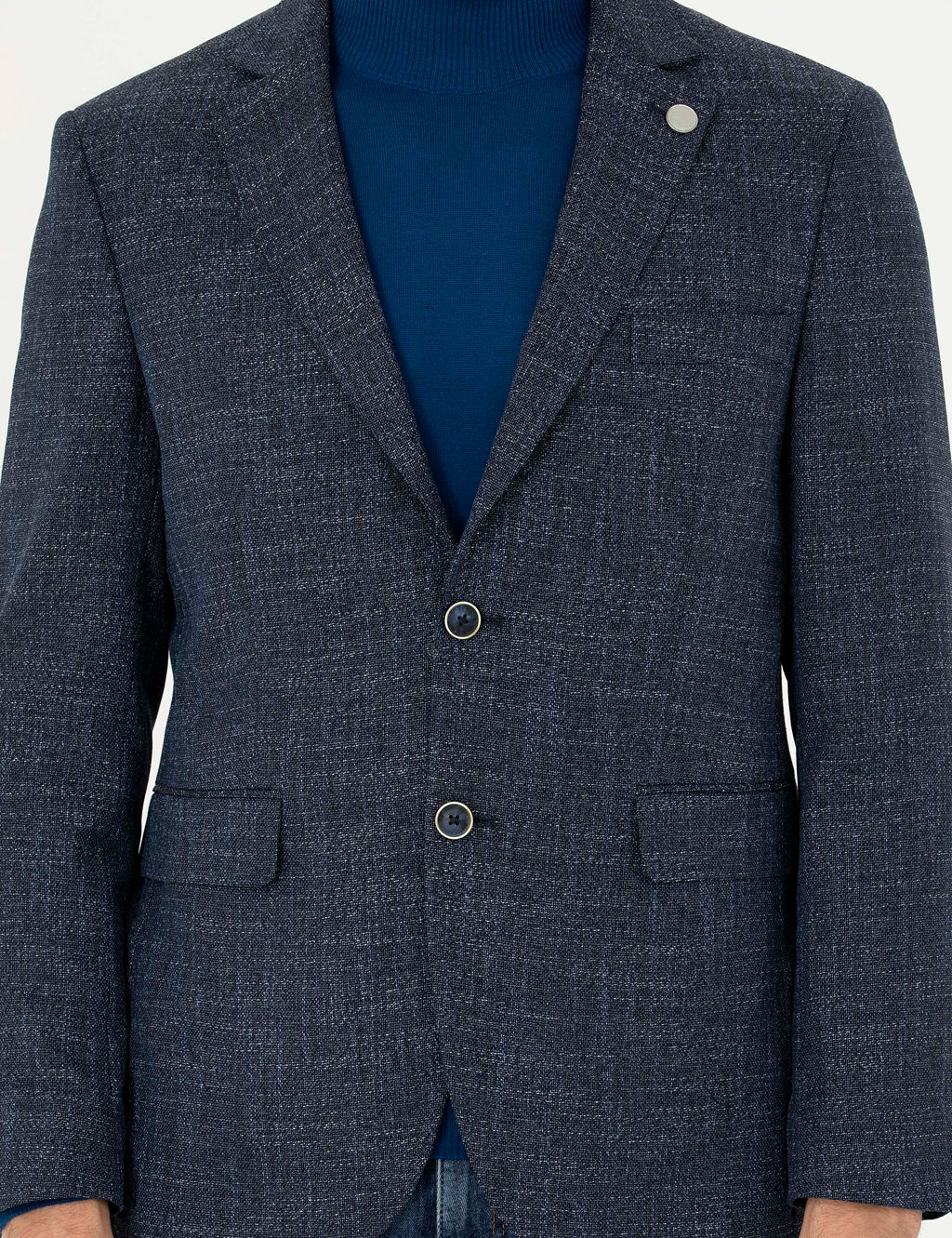 Lacivert Slim Fit Ceket