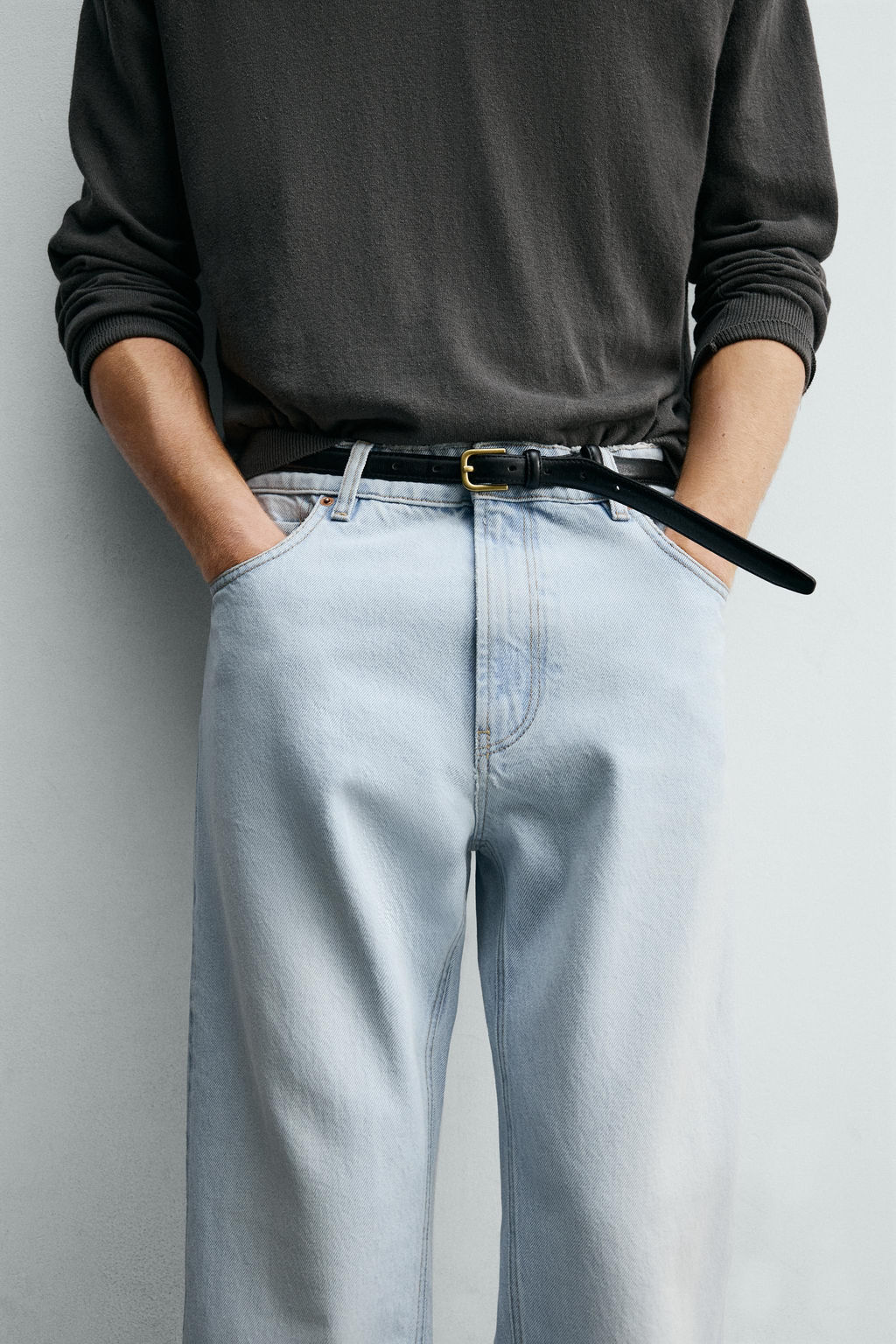 JEANS FLARE FIT / Azul claro - Zara фото 5