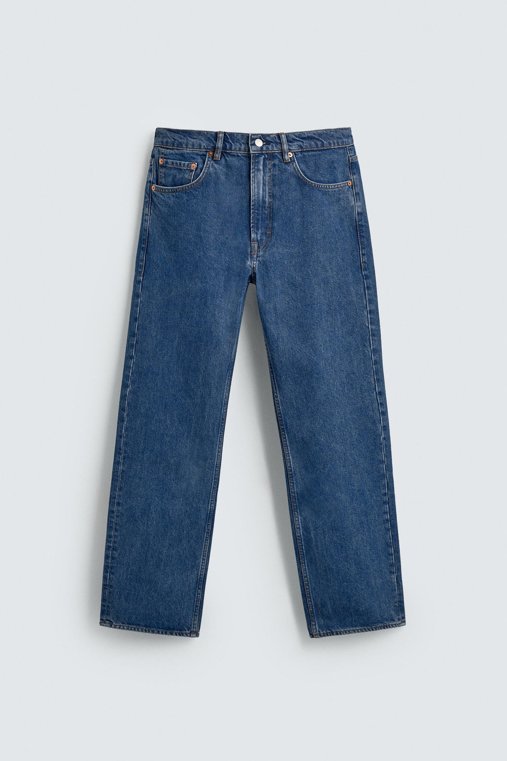 JEANS STRAIGHT ANKLE FIT / Azul - Zara фото 8