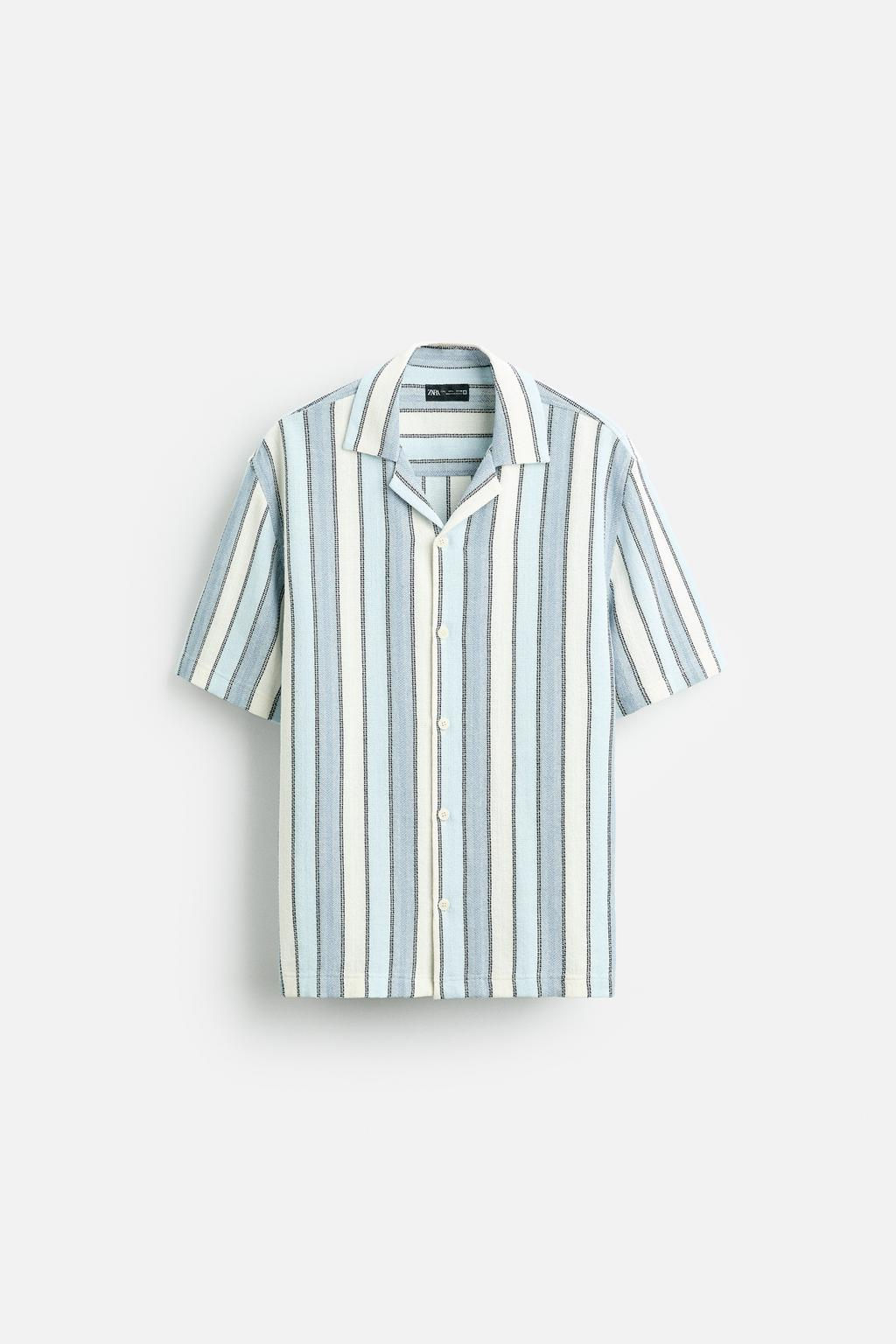 STRIPED TEXTURED SHIRT - Zara фото 16