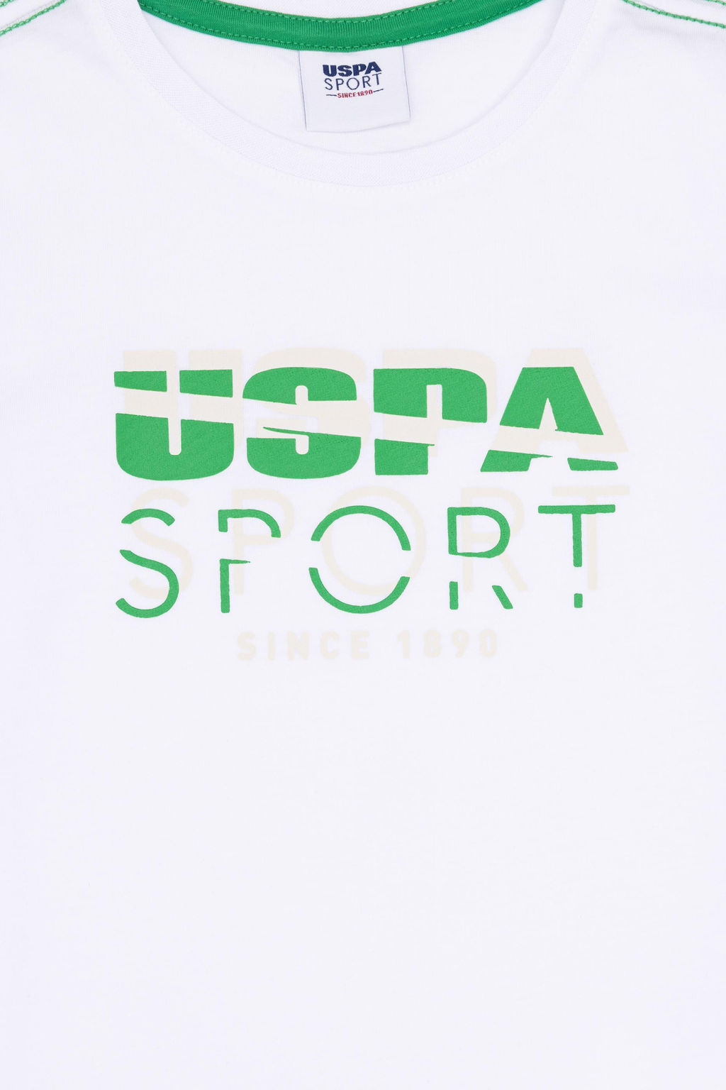 Белая футболка с круглым вырезом для мальчиков - U.s. polo assn фото 3