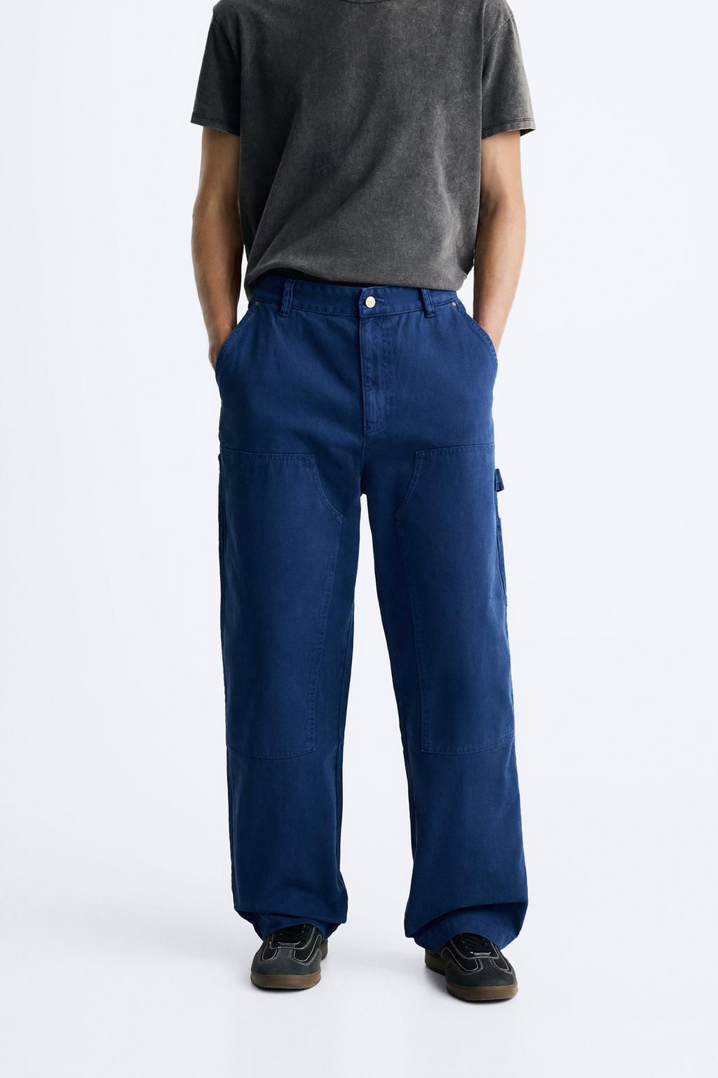 FADED CARPENTER TROUSERS WITH POCKET - Zara фото 2