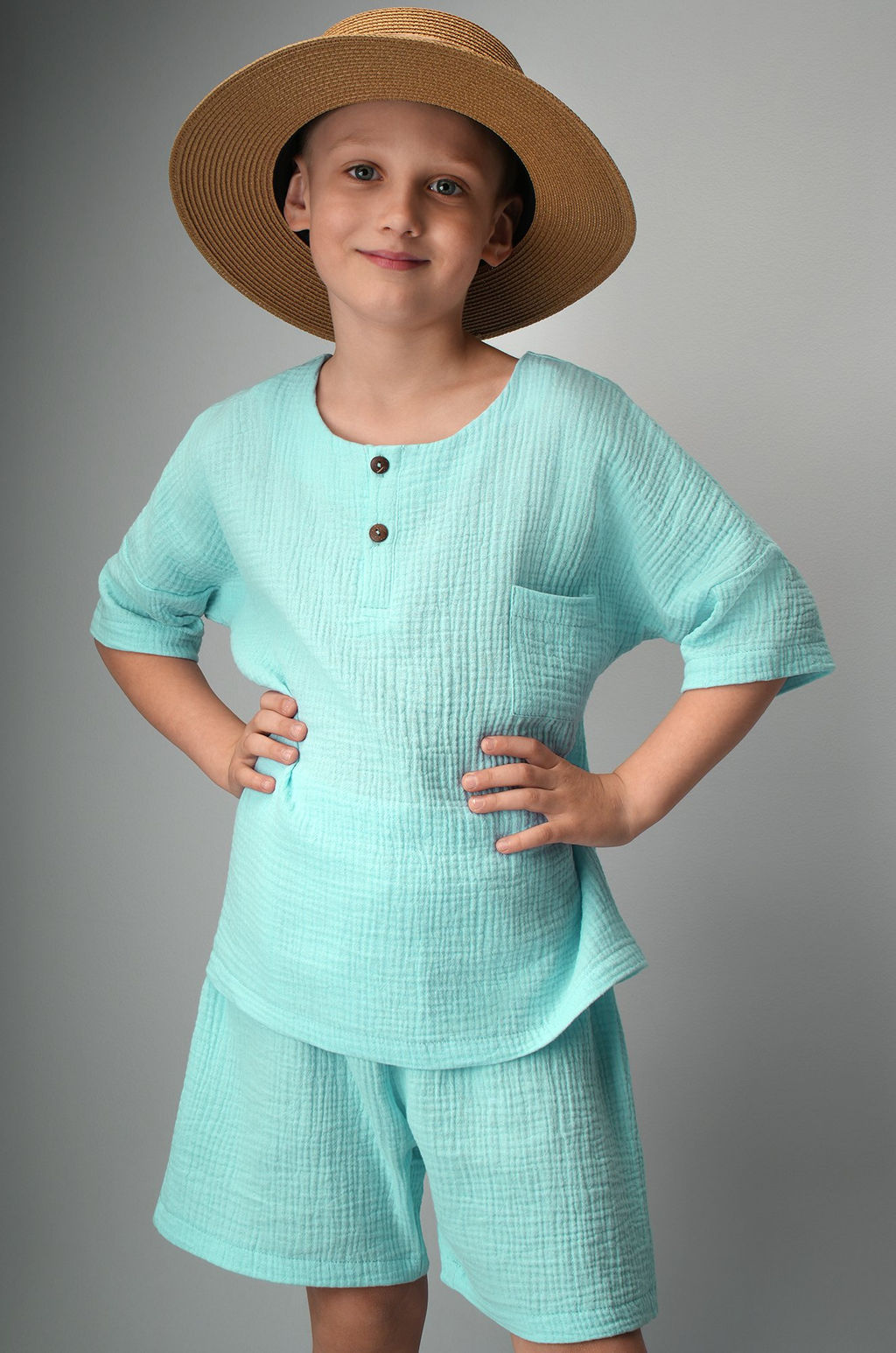 Костюм для мальчика из муслина Happyfox - Happy fox фото 4