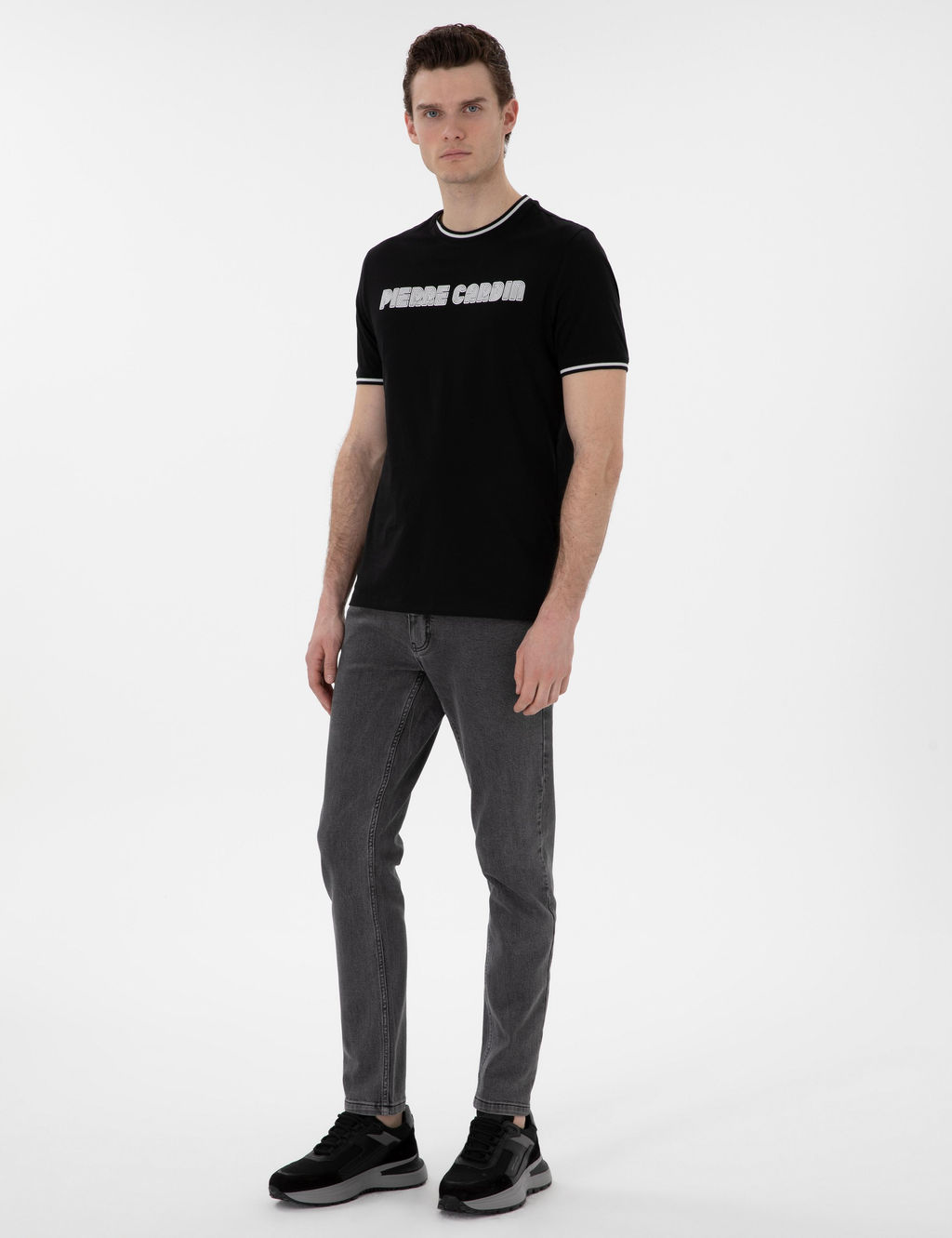 Siyah Regular Fit Ti__rt - Pierre cardin фото 4