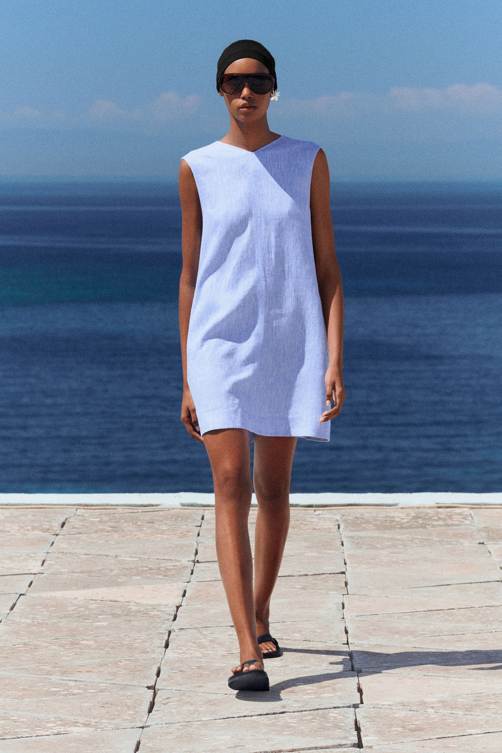 VESTIDO CORTO DE LINO CON ESPALDA DESCUBIERTA - H&m фото 3