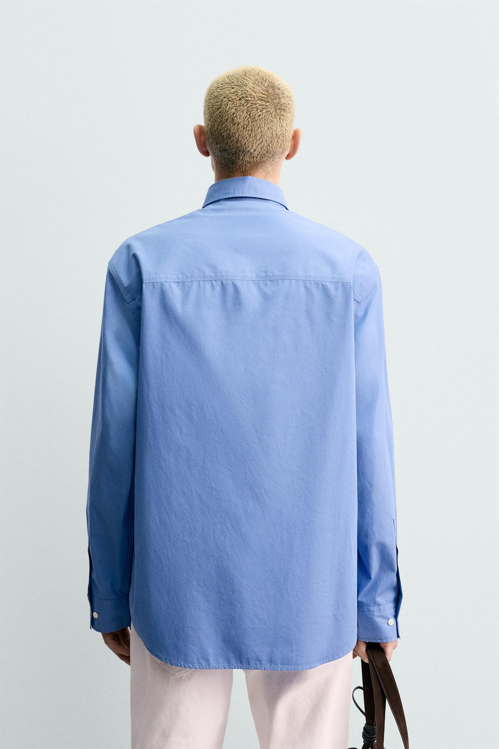 Рубашка Camisa Regular Fit Bolsillo Origins средне-синяя