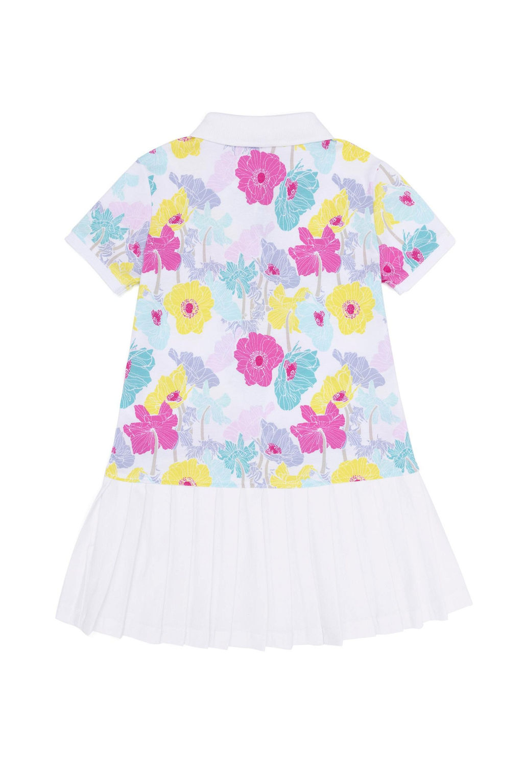 Белое трикотажное платье для девочки Неожиданная скидка в корзине - U.s. polo assn фото 3