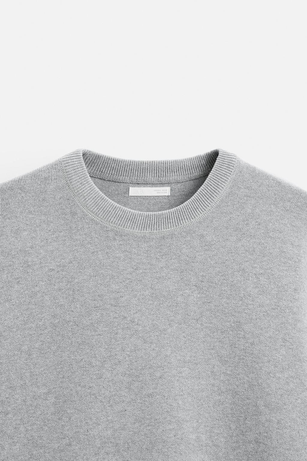 RELAXED FIT COTTON BLEND SWEATER - Zara фото 24