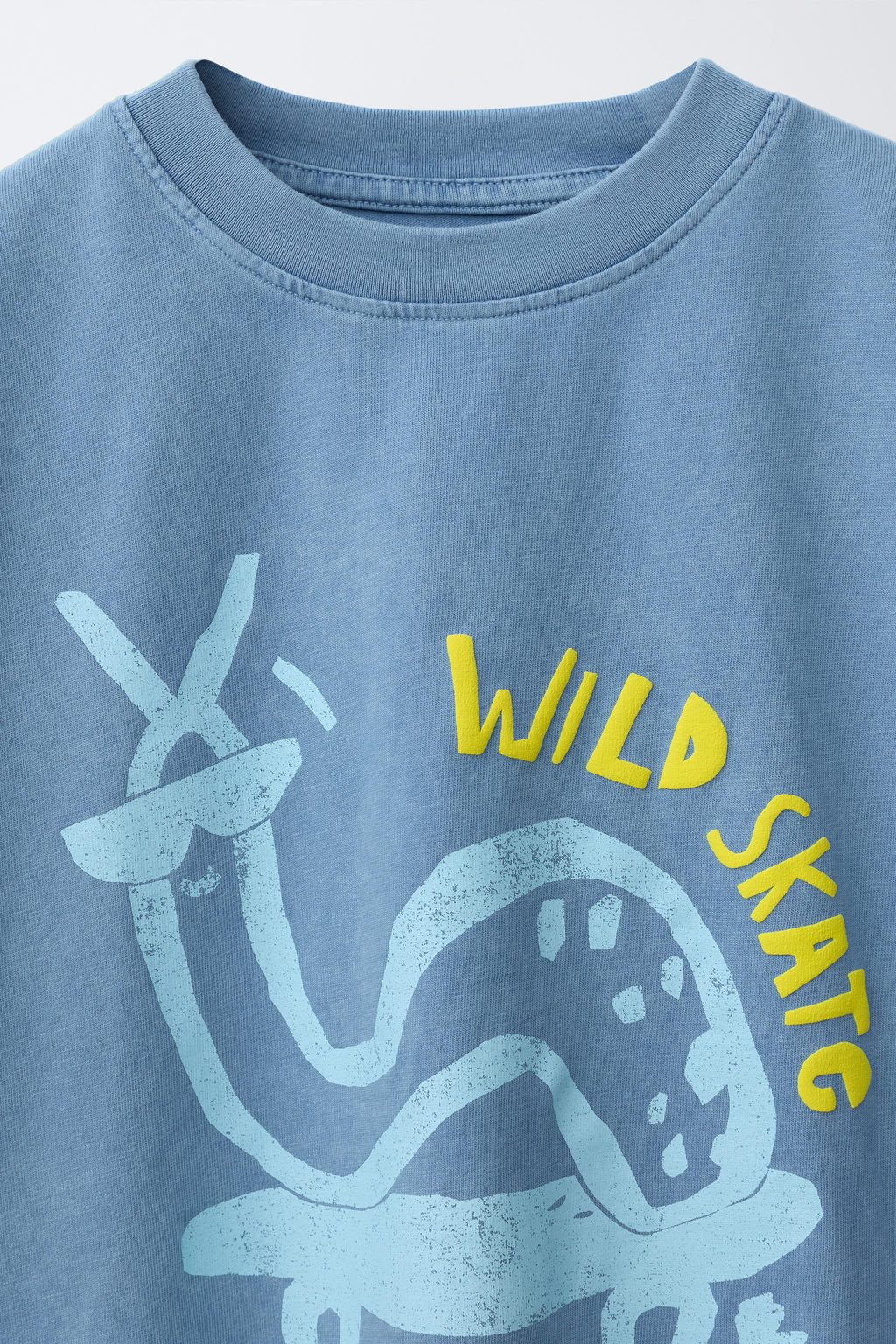 CAMISETA ESTAMPADO SKATE / Azul - Zara фото 3