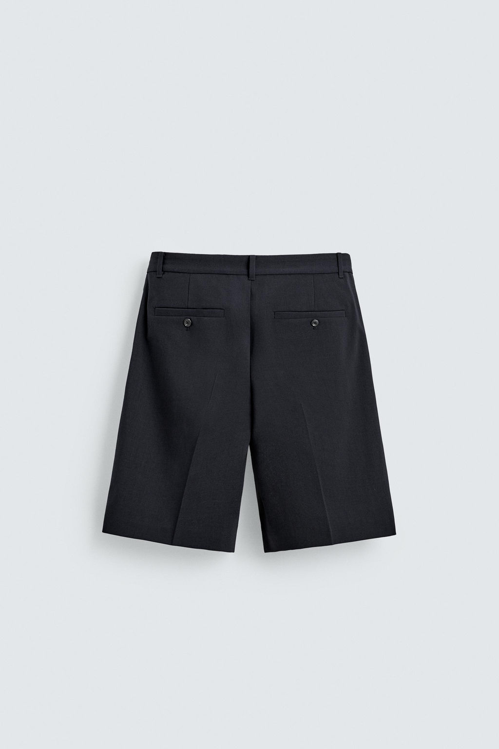 BERMUDA PLIEGUES TRAJE RELAXED FIT / Marino oscuro