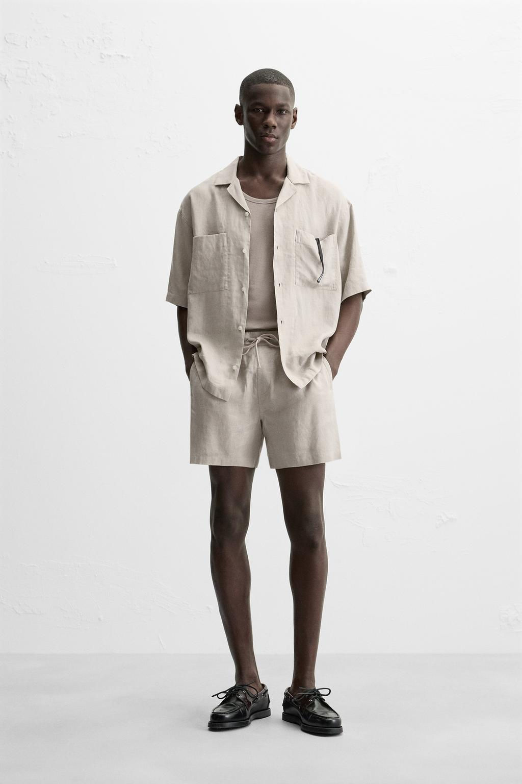 100% LINEN SHIRT - Zara фото 2