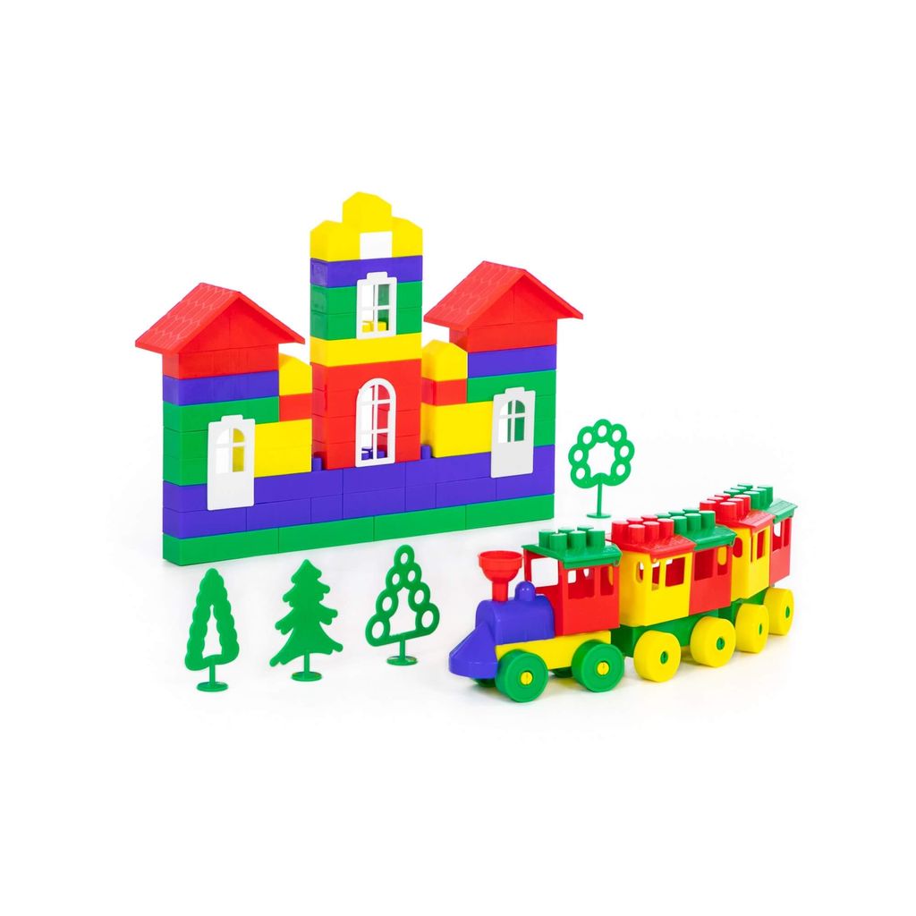 Конструктор Строитель (Макси, 253 элемента) (в мешке) - Полесье фото 3