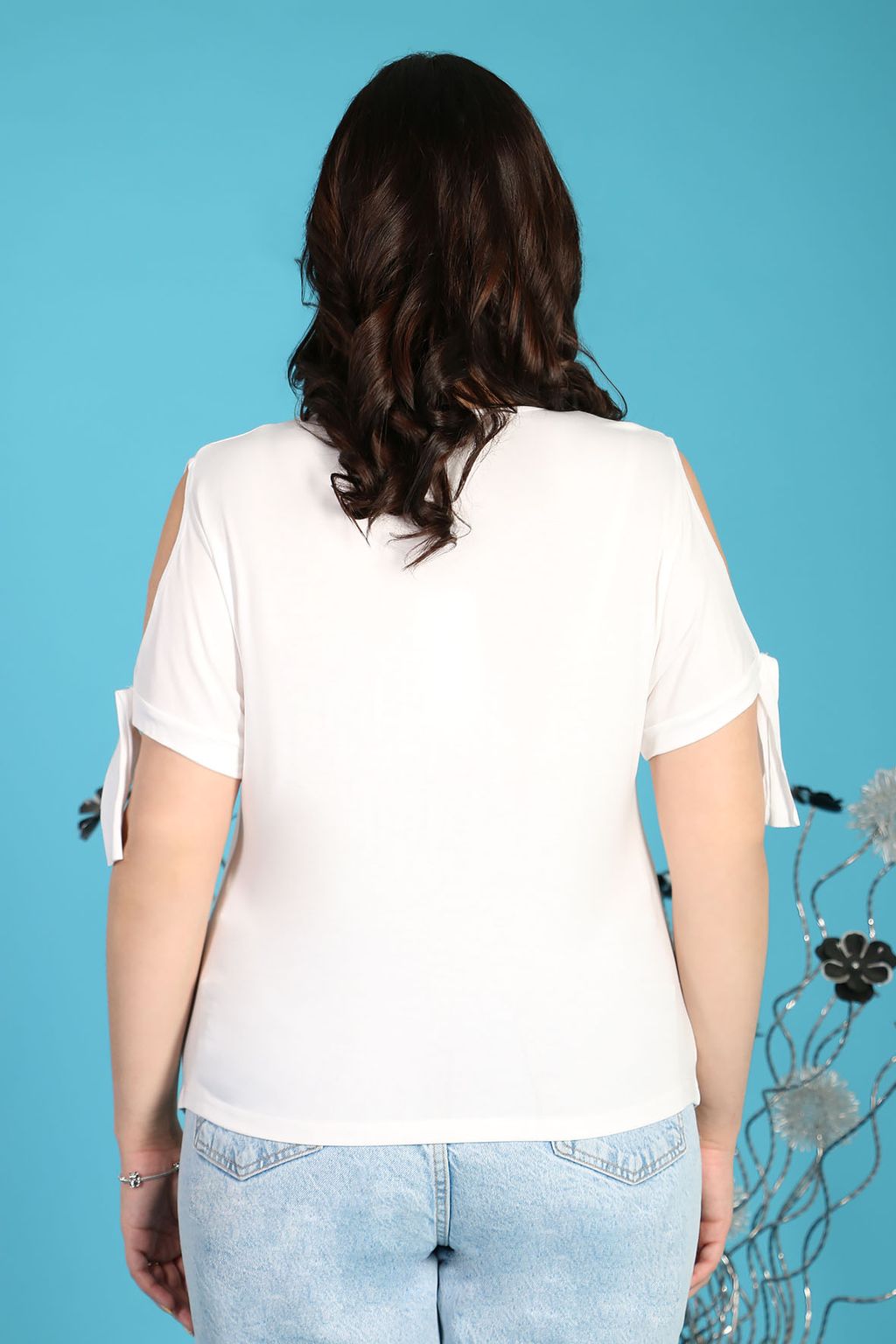 Футболка больших размеров женская - Almond фото 2